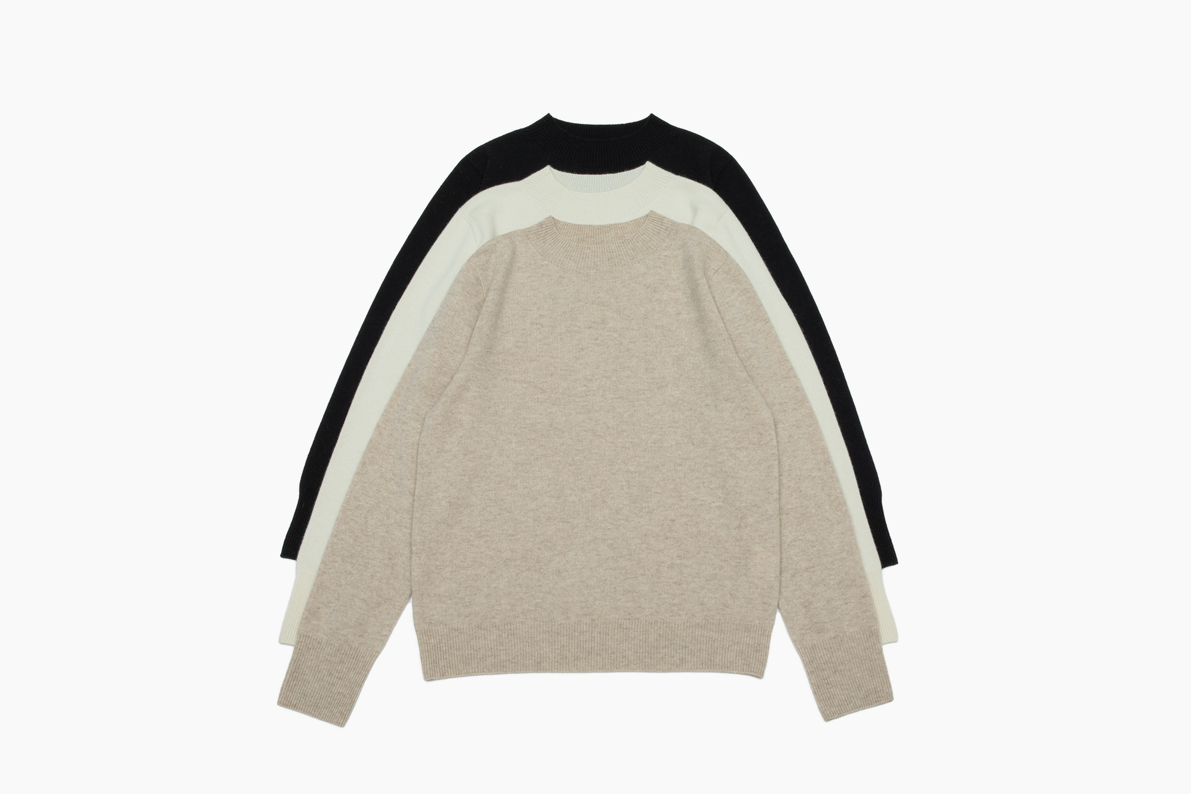 小金象 BABYCASHMERE 100%女无缝一体成型经典薄款小半高领长袖衫