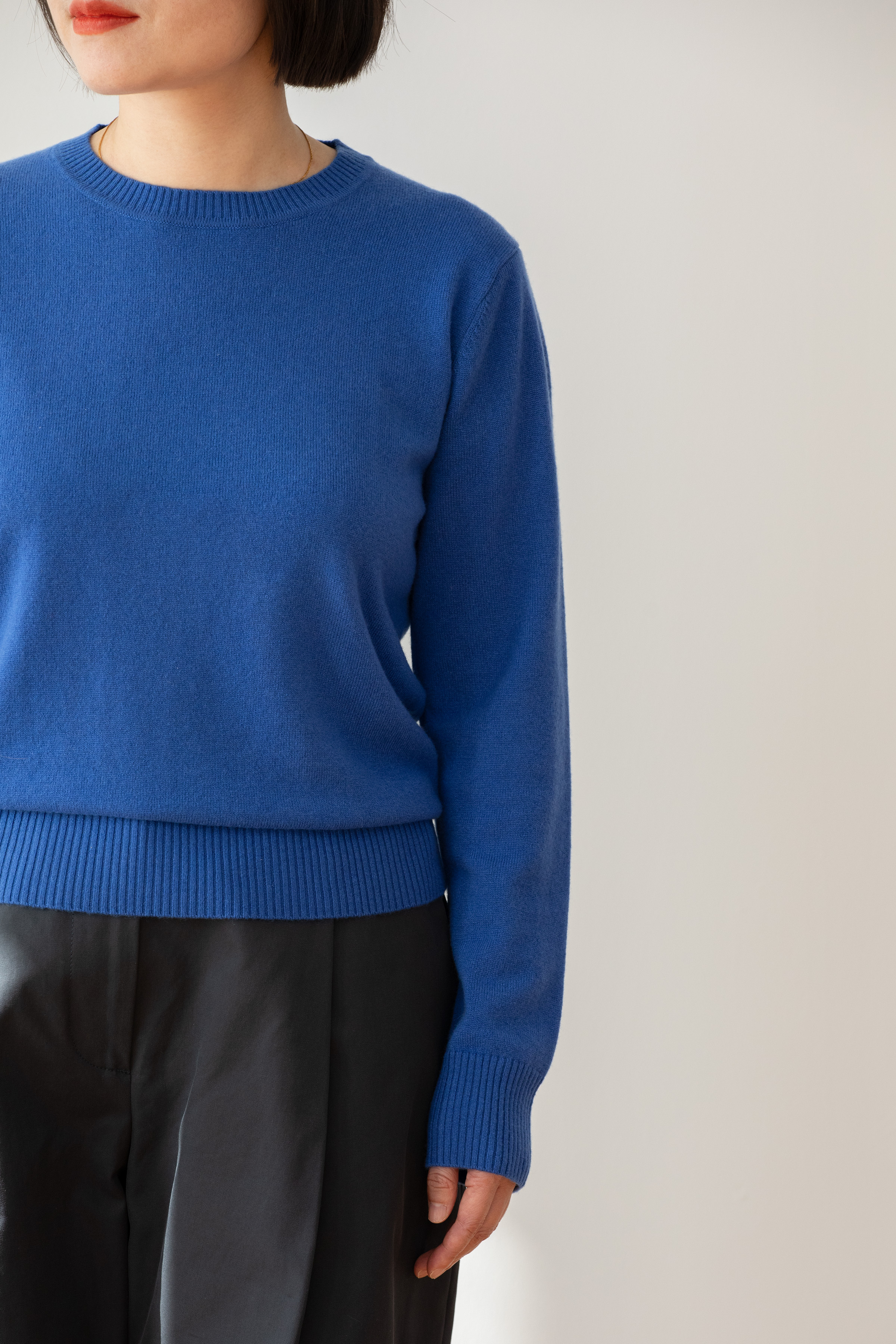 小金象 山羊绒100% - 女12针基础圆领羊绒针织衫Cashmere 康赛妮