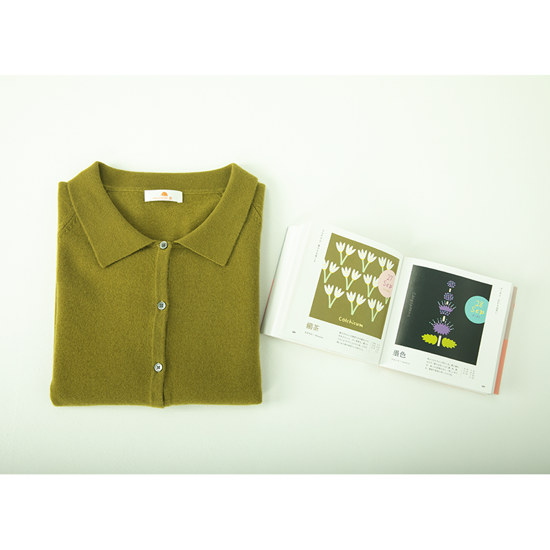 小金象 山羊绒100% -14针36支 女复古羊绒衬衫 Polo shirt