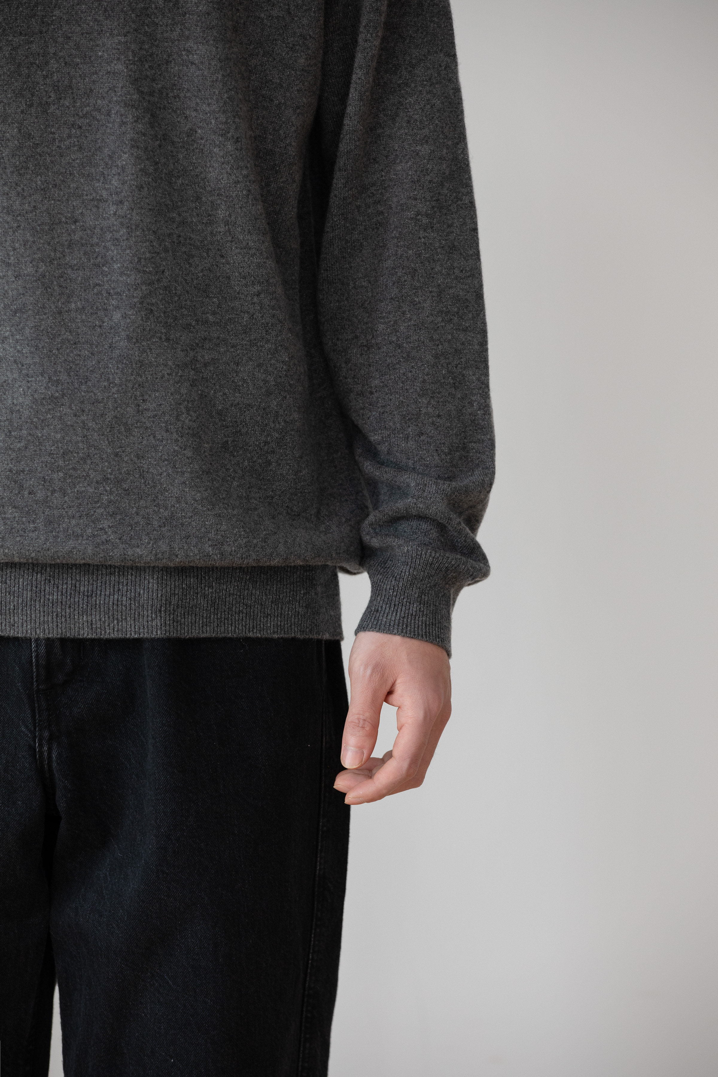 小金象 BABY CASHMERE 男12针经典两翻高领Turtle neck长袖套头衫