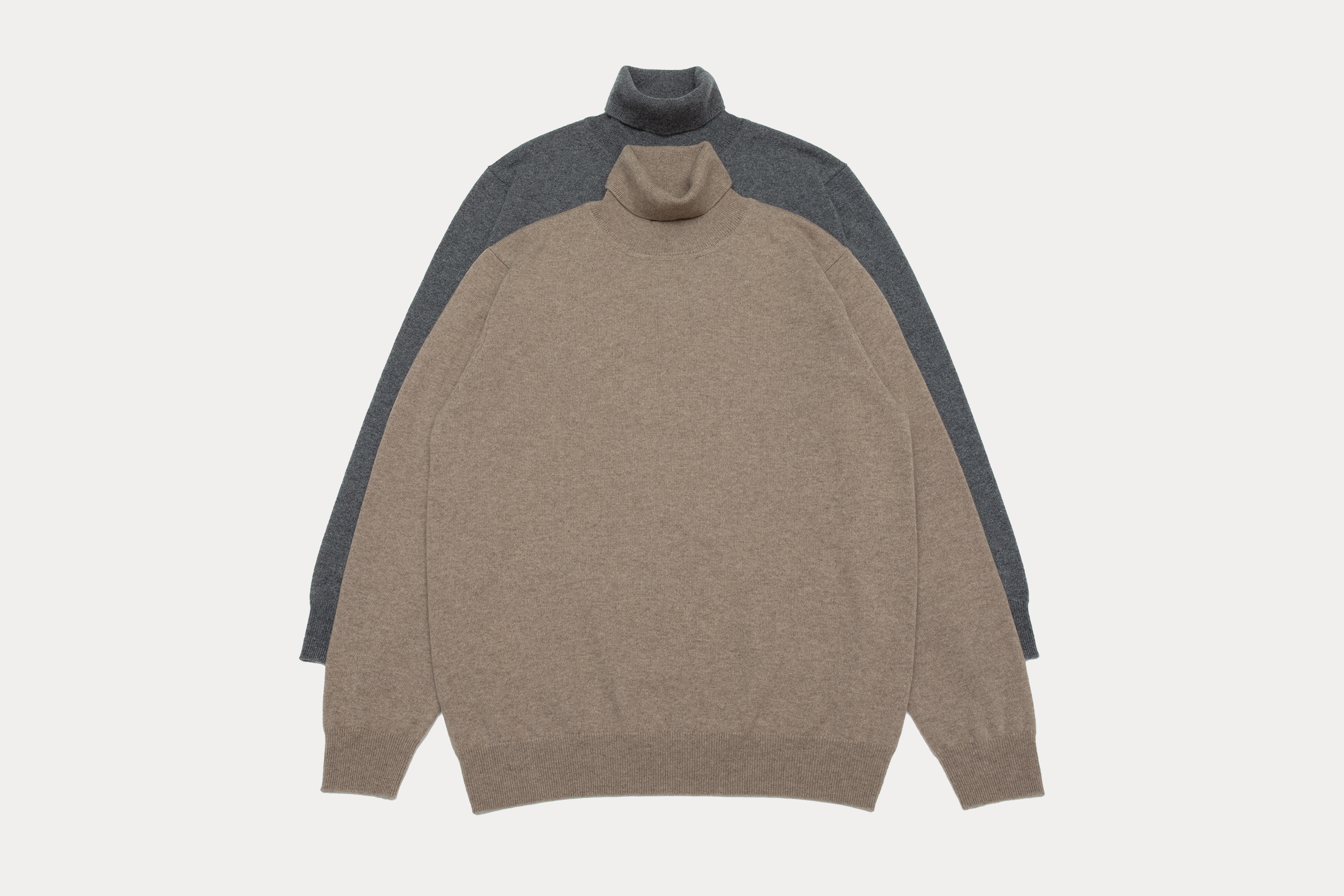 小金象 BABY CASHMERE 男12针经典两翻高领Turtle neck长袖套头衫