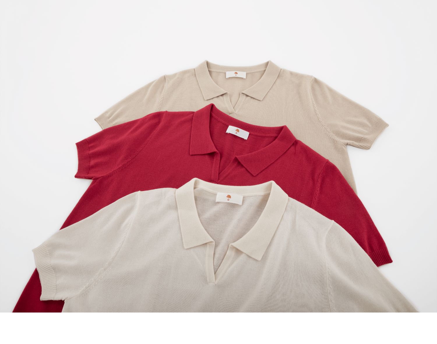 小金象 真丝85% 山羊绒15%-女夏季日系复古Polo领针织短袖 康赛妮