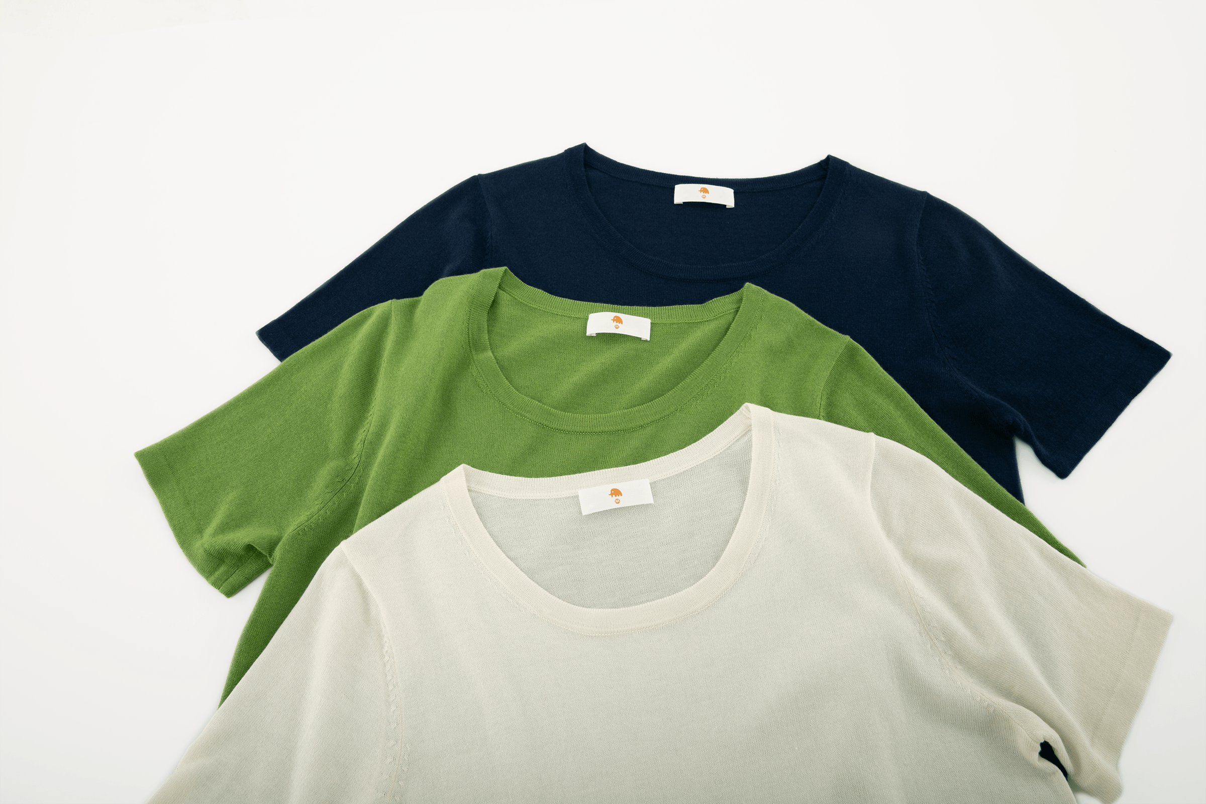 小金象 真丝85% 山羊绒15%-女盛夏基础圆领短袖T恤针织衫 康赛妮