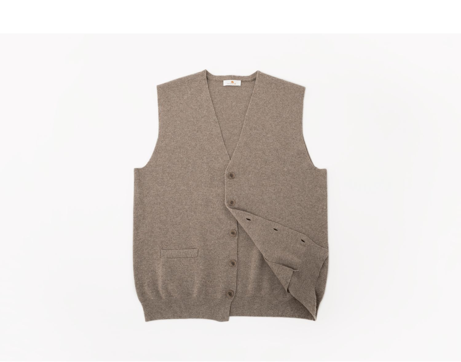 小金象 山羊绒100% -温暖绅士 男士中厚提花V领羊绒针织背心开衫