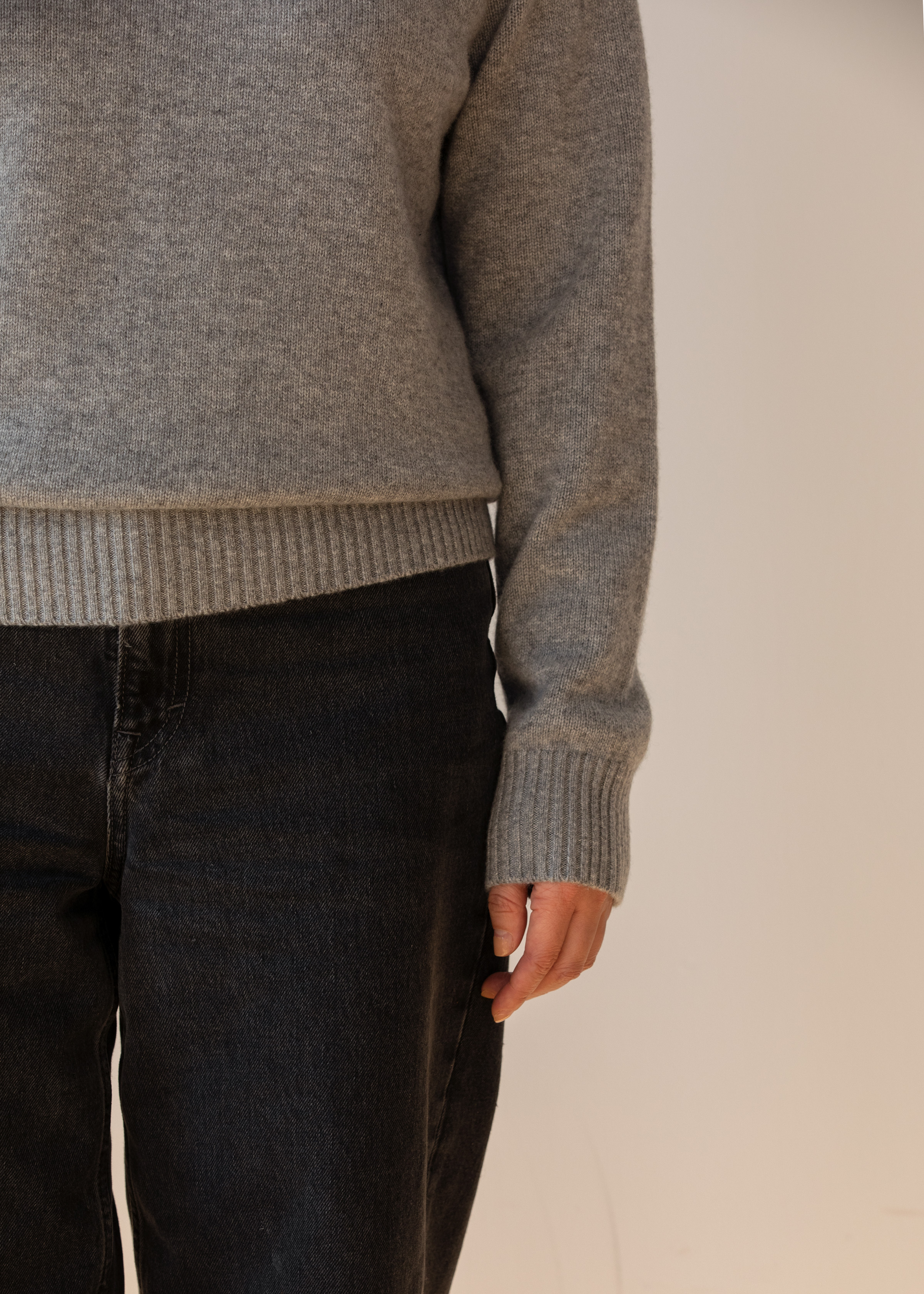 小金象 山羊绒100%-温暖亲切 女7针中厚经典两翻高领套头衫康赛妮