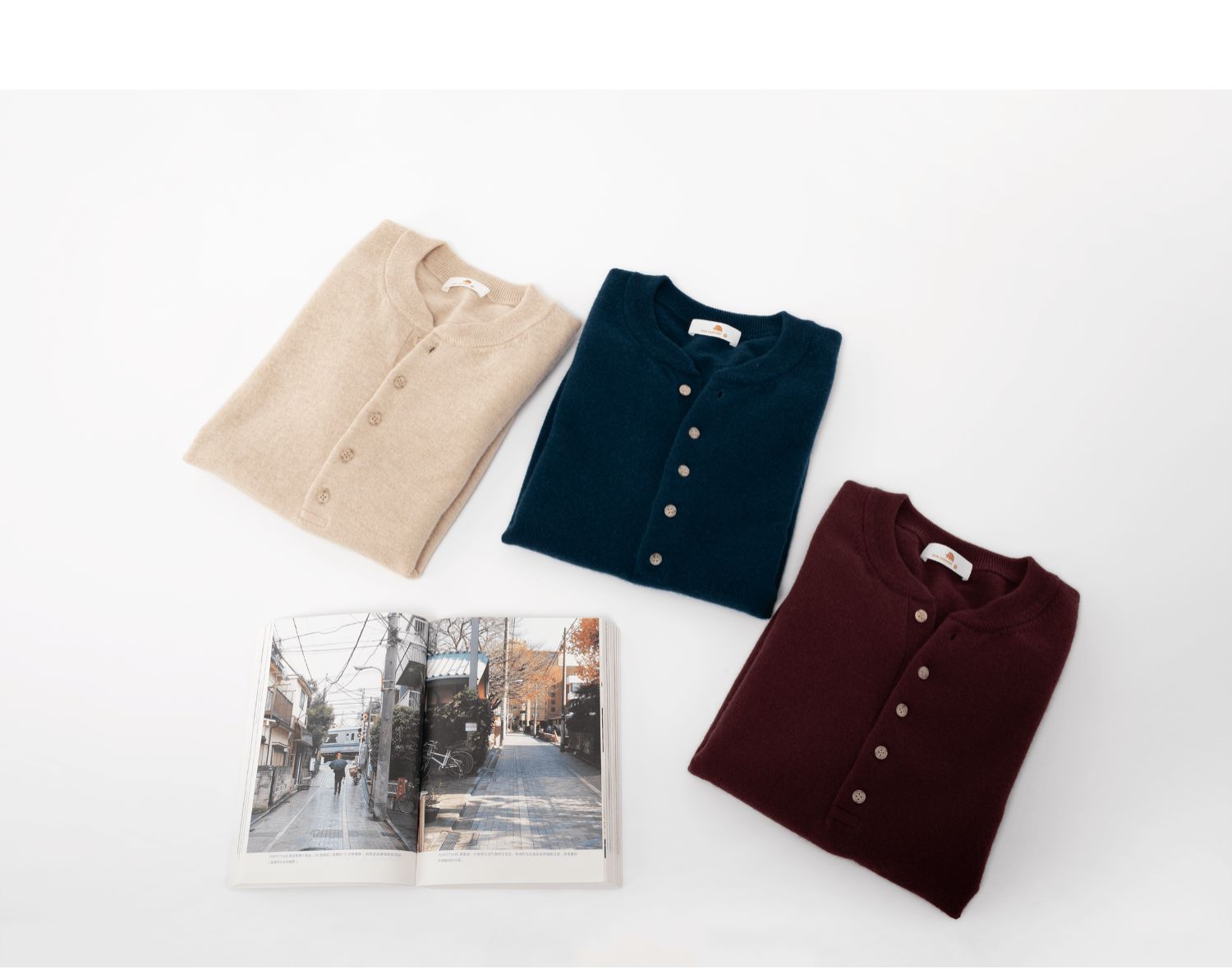 小金象 山羊绒100% -14针36支女亨利半开领Henley Neck长袖康赛妮