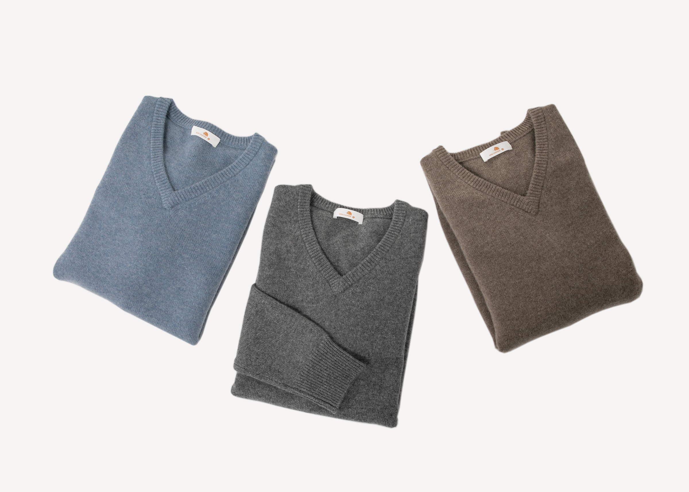 小金象 山羊绒100% - 男7针中厚经典基础款V领套头羊绒衫 康赛妮