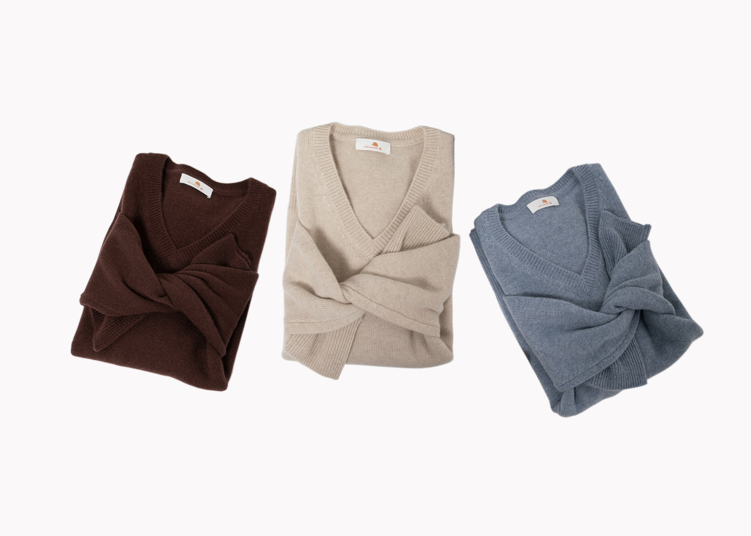 小金象 山羊绒100% - 女7针2根纱中厚V领落肩袖宽松套头衫 康赛妮