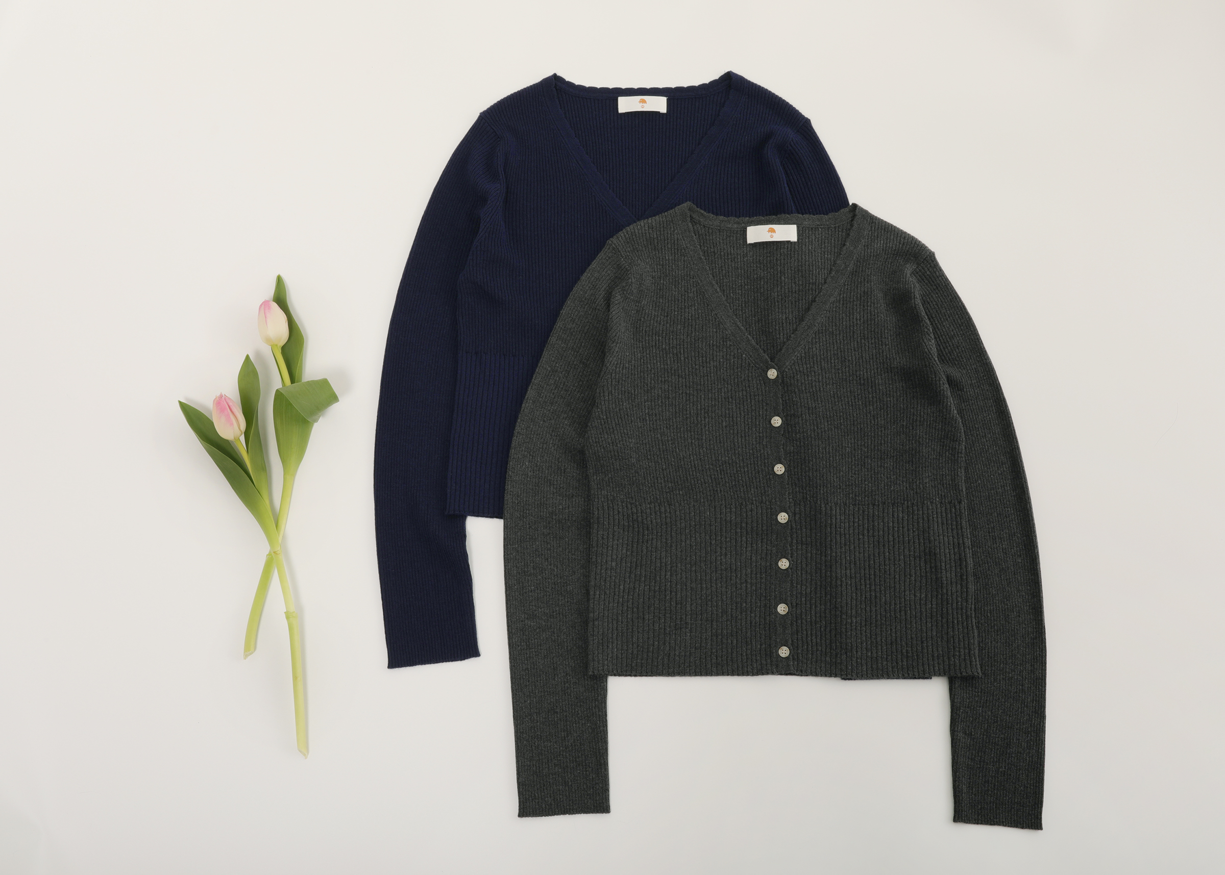 小金象 真丝85% 山羊绒15%-2022春夏超短修身罗纹薄款花边V领开衫