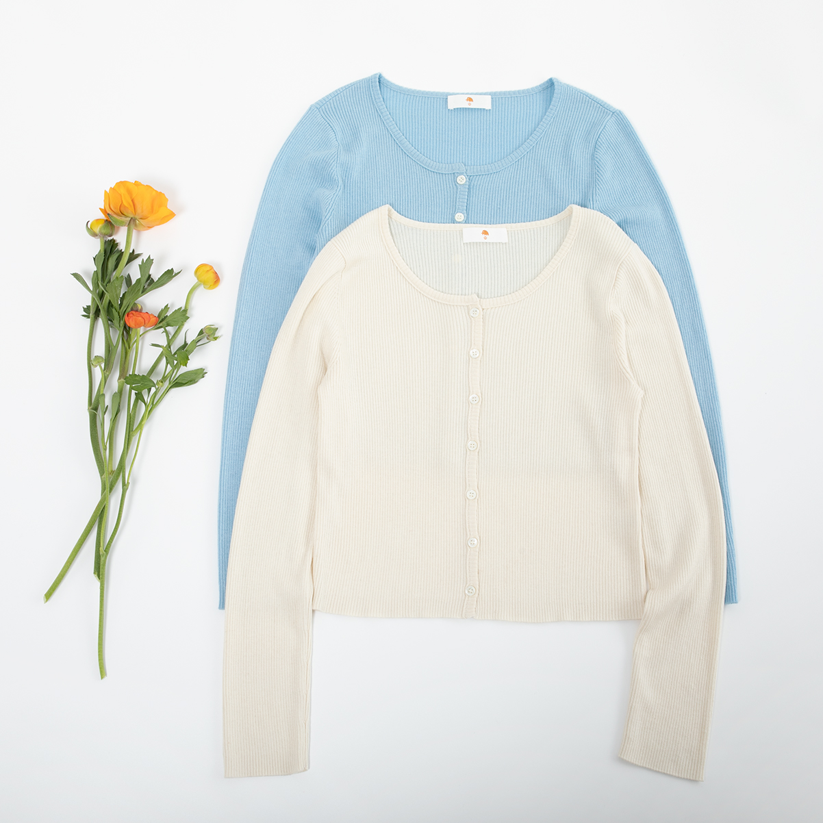 小金象 真丝85% 山羊绒15% 春夏超短款修身罗纹薄款圆领长袖开衫