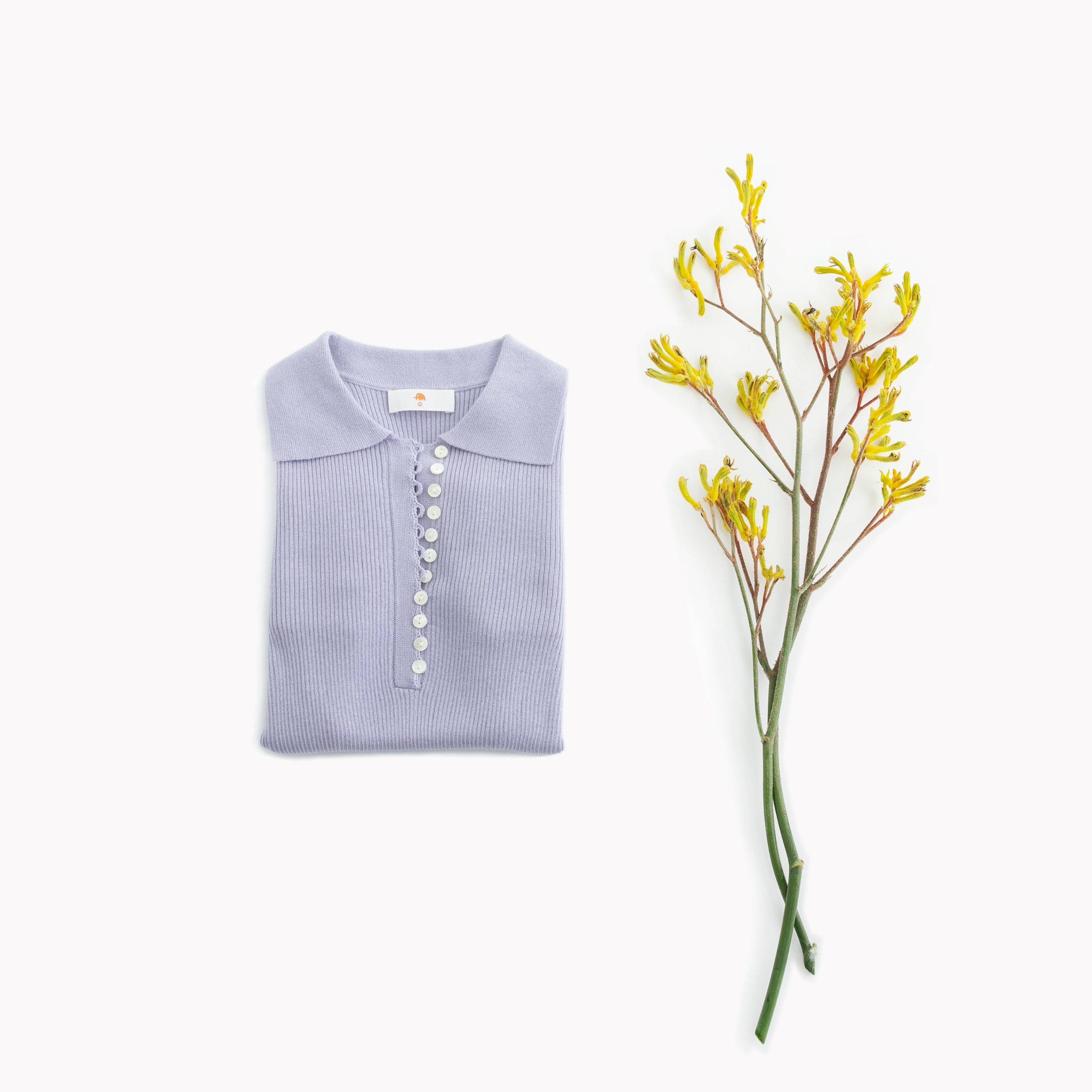 小金象 真丝85%山羊绒15% - 感觉良好的春夏薄款修身罗纹Polo领短