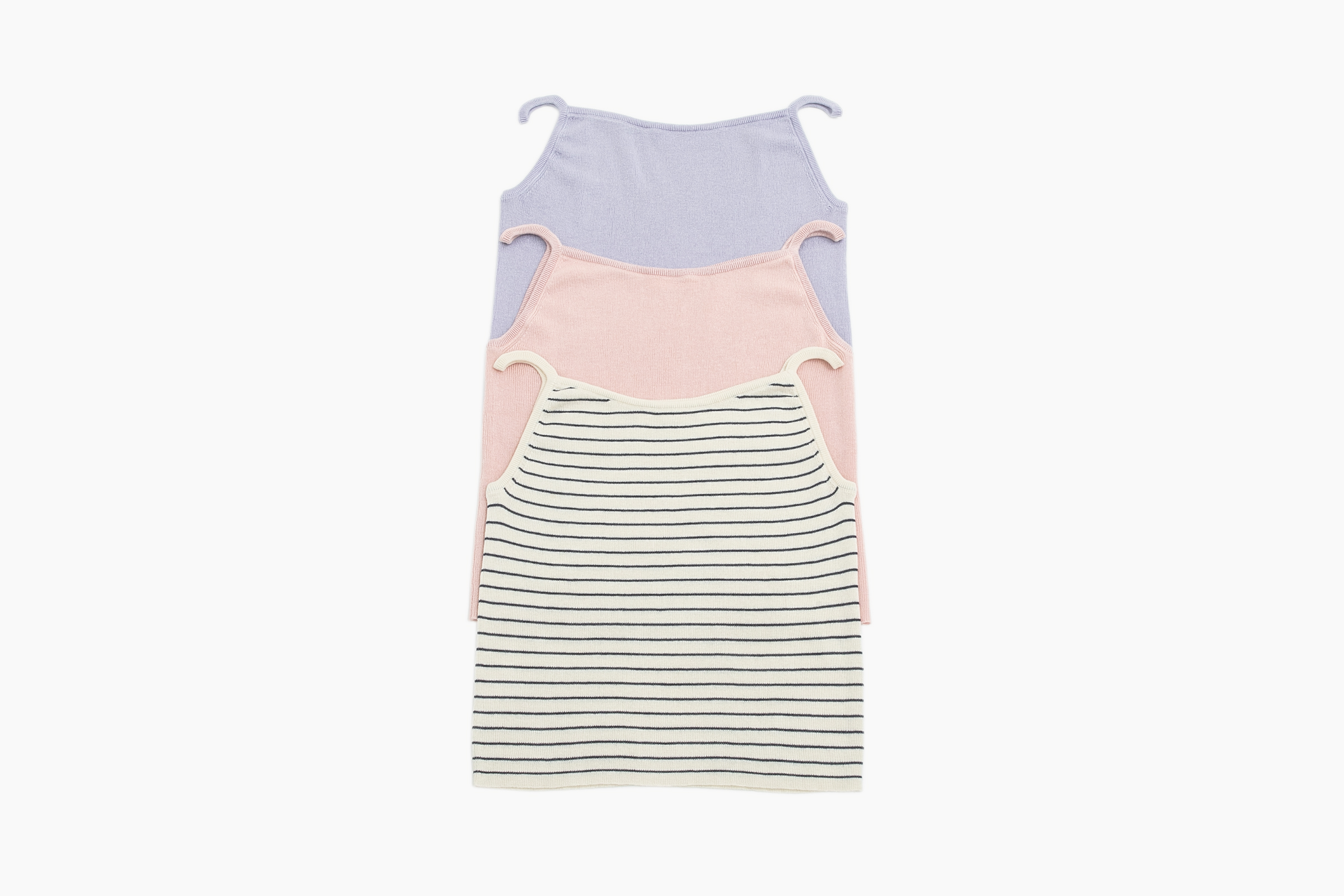 小金象 真丝85% 山羊绒15% -春夏针织罗纹修身条纹吊带背心康赛妮