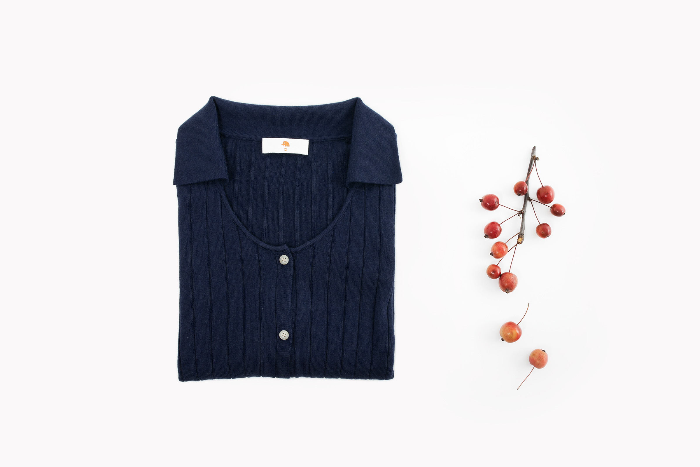 小金象 真丝85%山羊绒15%-春秋Polo U领超薄短款宽松通勤长袖开衫