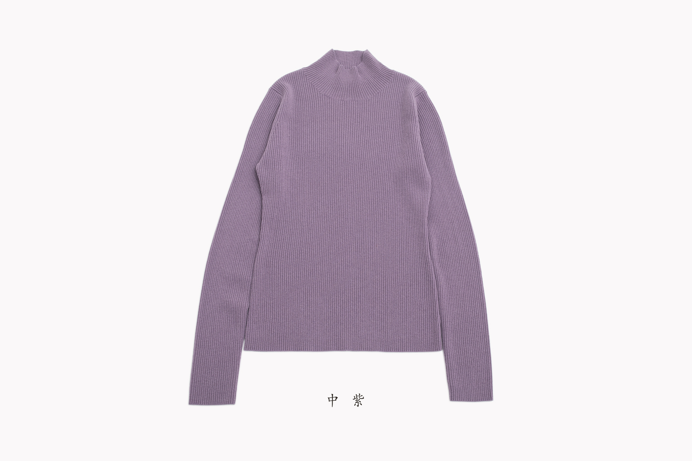 小金象-CASHMERE100%-女14针36支单层罗纹高领修身收腰保暖打底衫