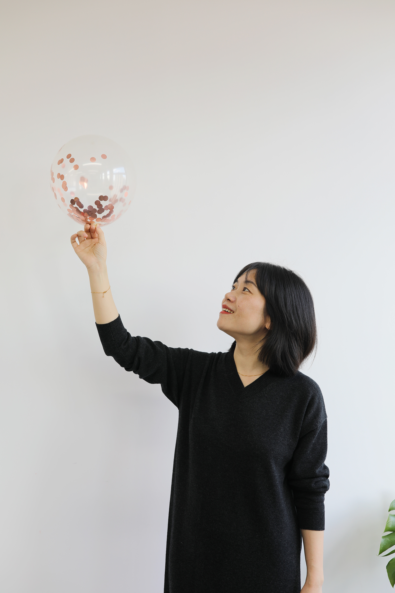 小金象 山羊绒100%-女春秋36支中厚小V领落肩袖宽松针织连衣长裙