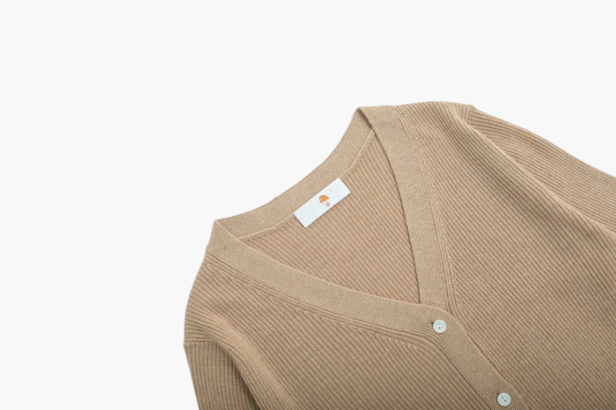 小金象 真丝85% 山羊绒15%-春夏短款V领短袖开衫针织罗纹修身收腰