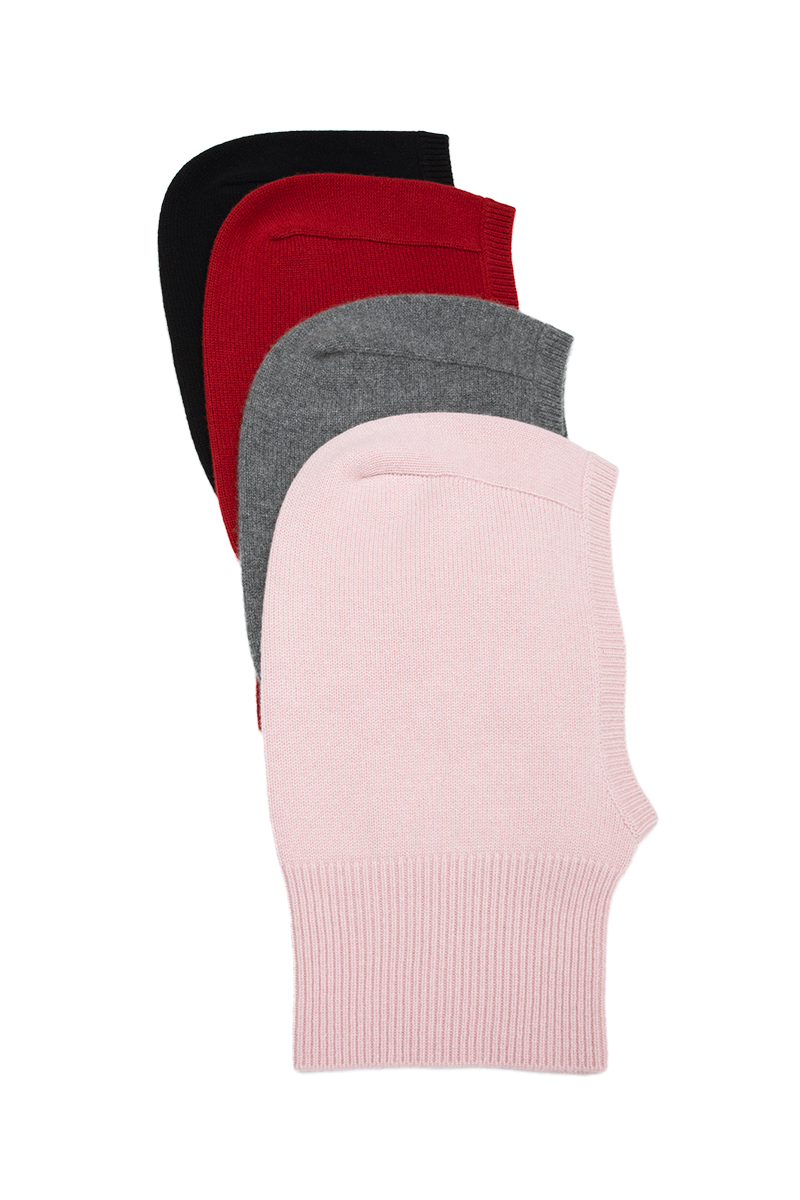 小金象 山羊绒100%  有点幽默的中性男女同款针织连帽保暖围脖