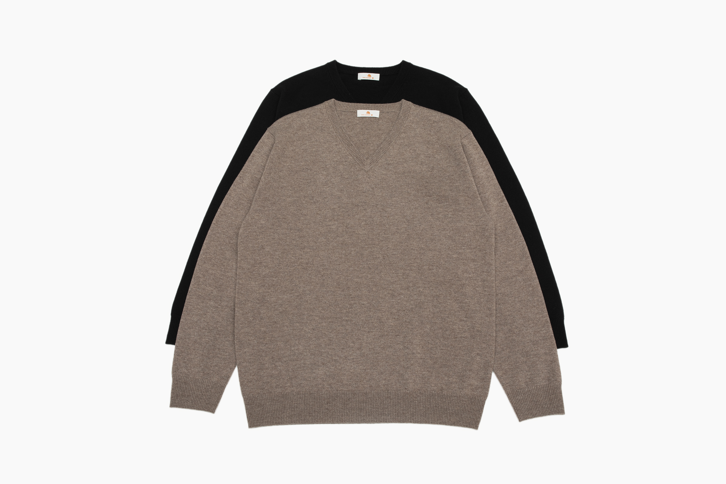 小金象 山羊绒100% 搭配衬衫还不错的V领套头衫 中厚加密2/36支纱