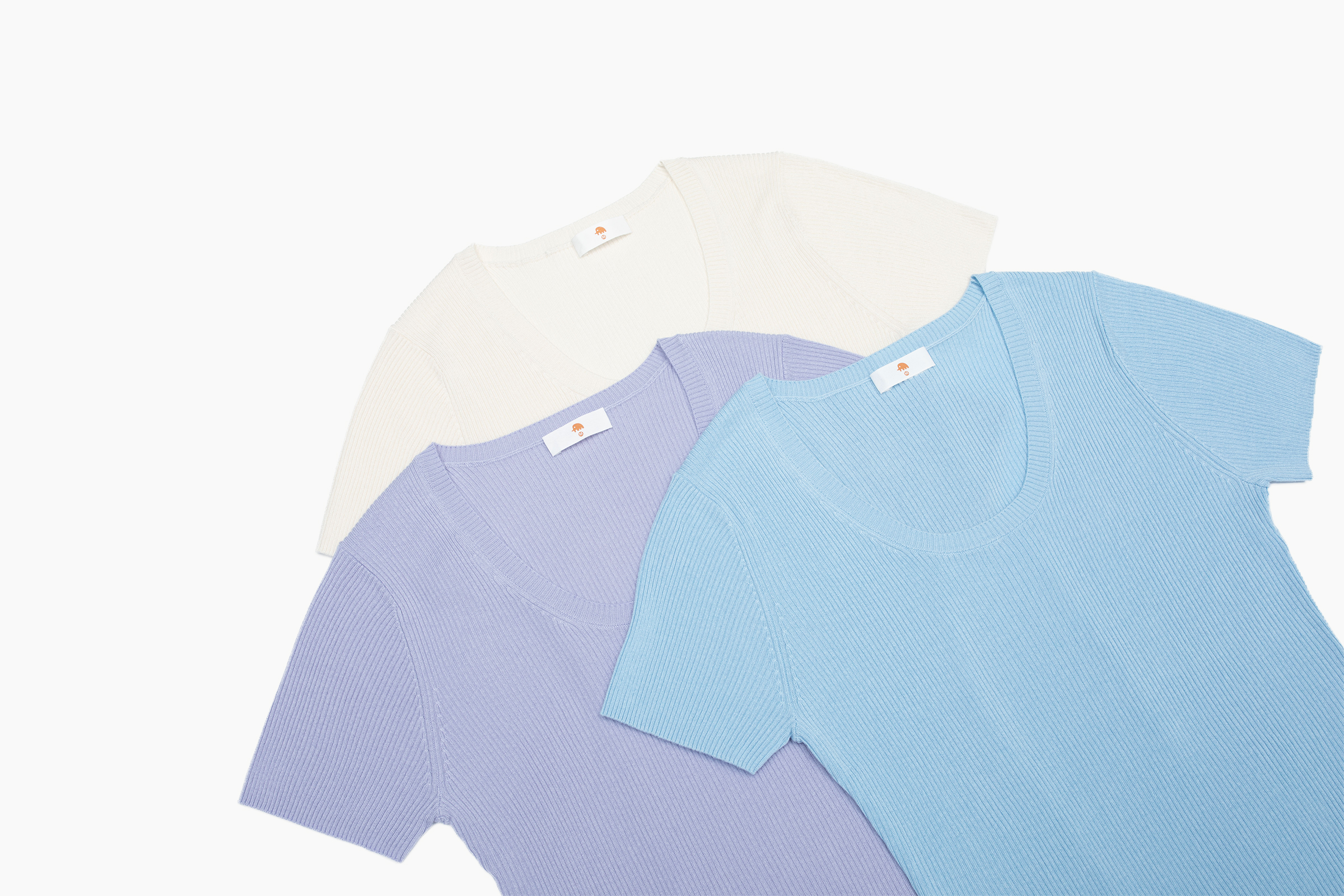 小金象 真丝85% 山羊绒15% 春夏通勤大圆领修身收腰罗纹短袖套头