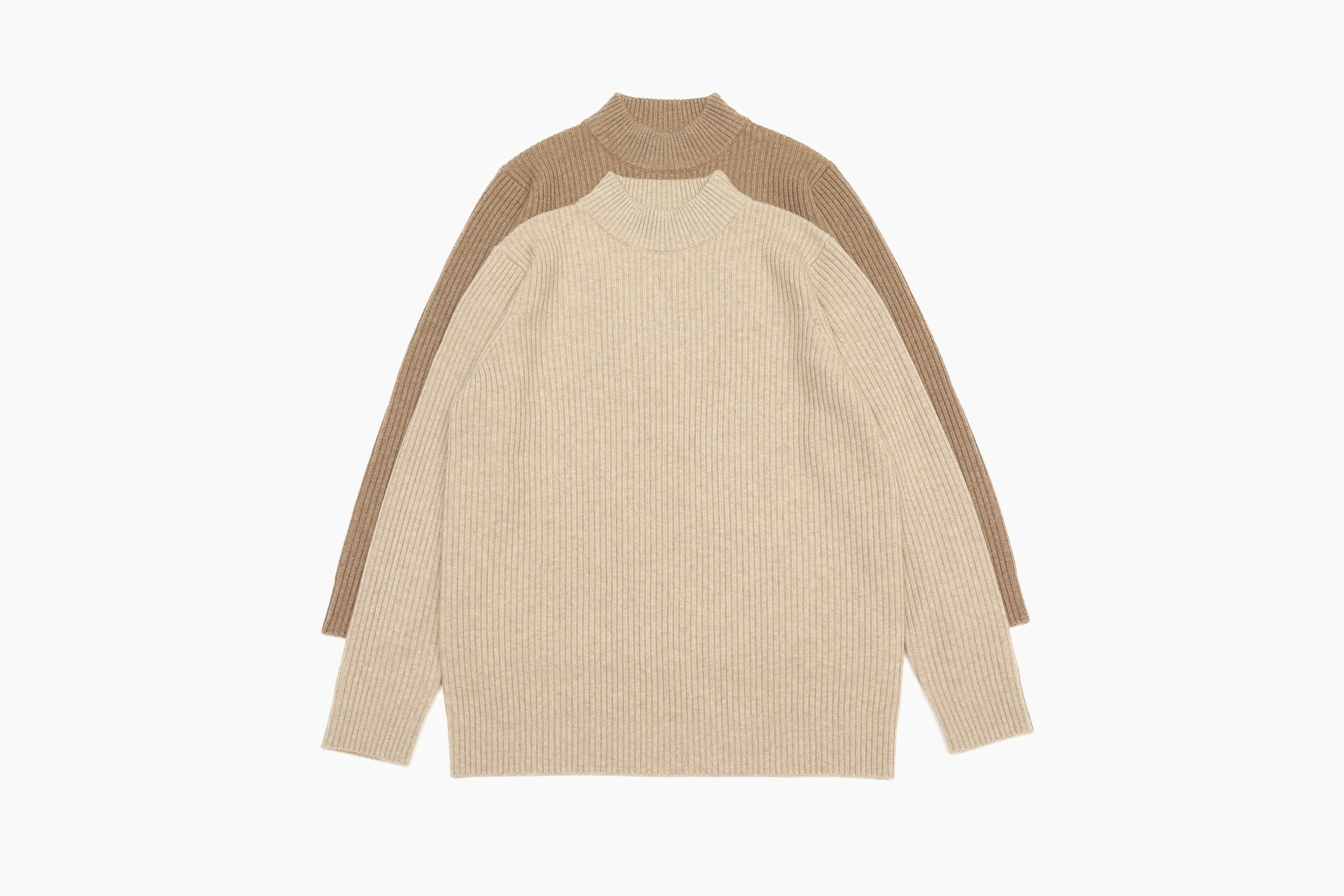 小金象 BABY CASHMERE 100% 男小山羊绒厚实保暖半高领长袖套头衫