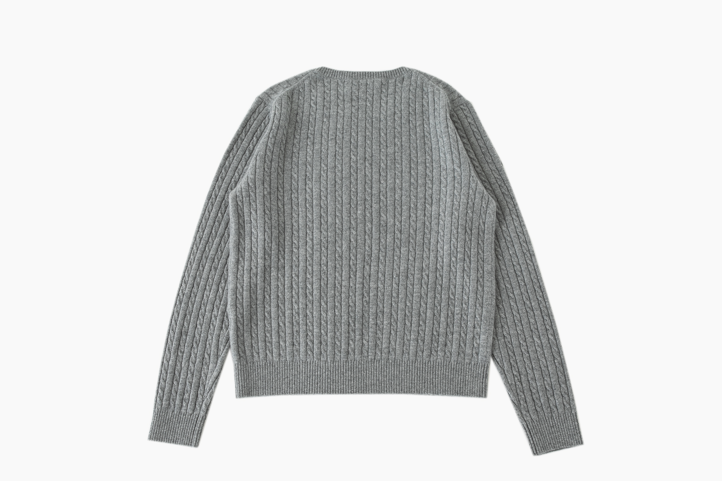 小金象 BABY CASHMERE 100%-女12针小山羊绒小麻花圆领长袖套头衫