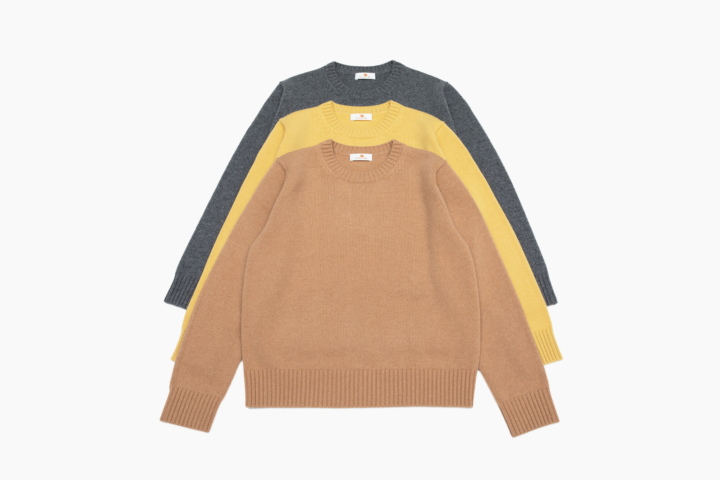 小金象 山羊绒100%  女7针3根纱加厚加密基础圆领宽松长袖套头衫