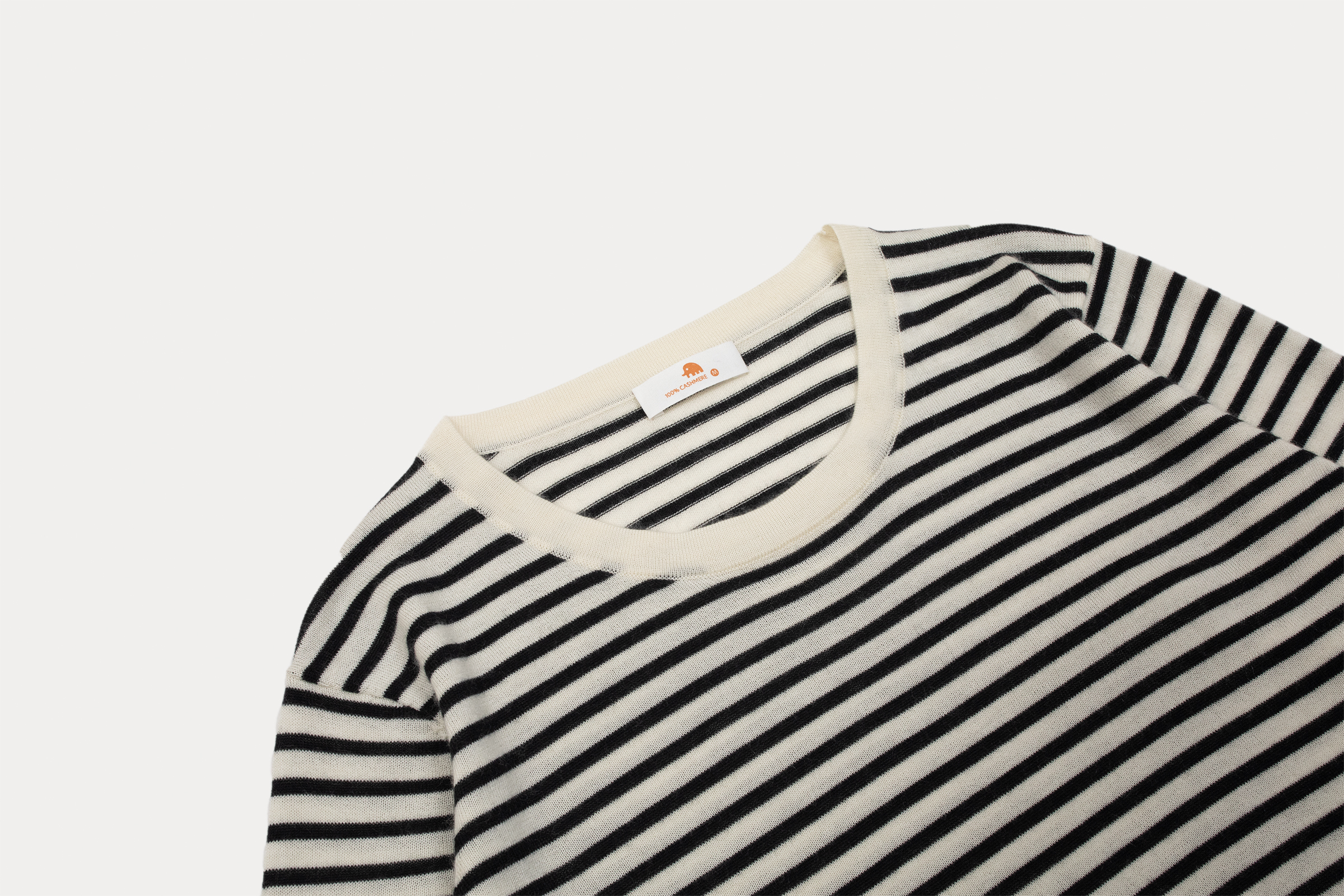 小金象 CASHMERE 100% 女春秋轻薄精纺羊绒基础圆领长袖套头衫