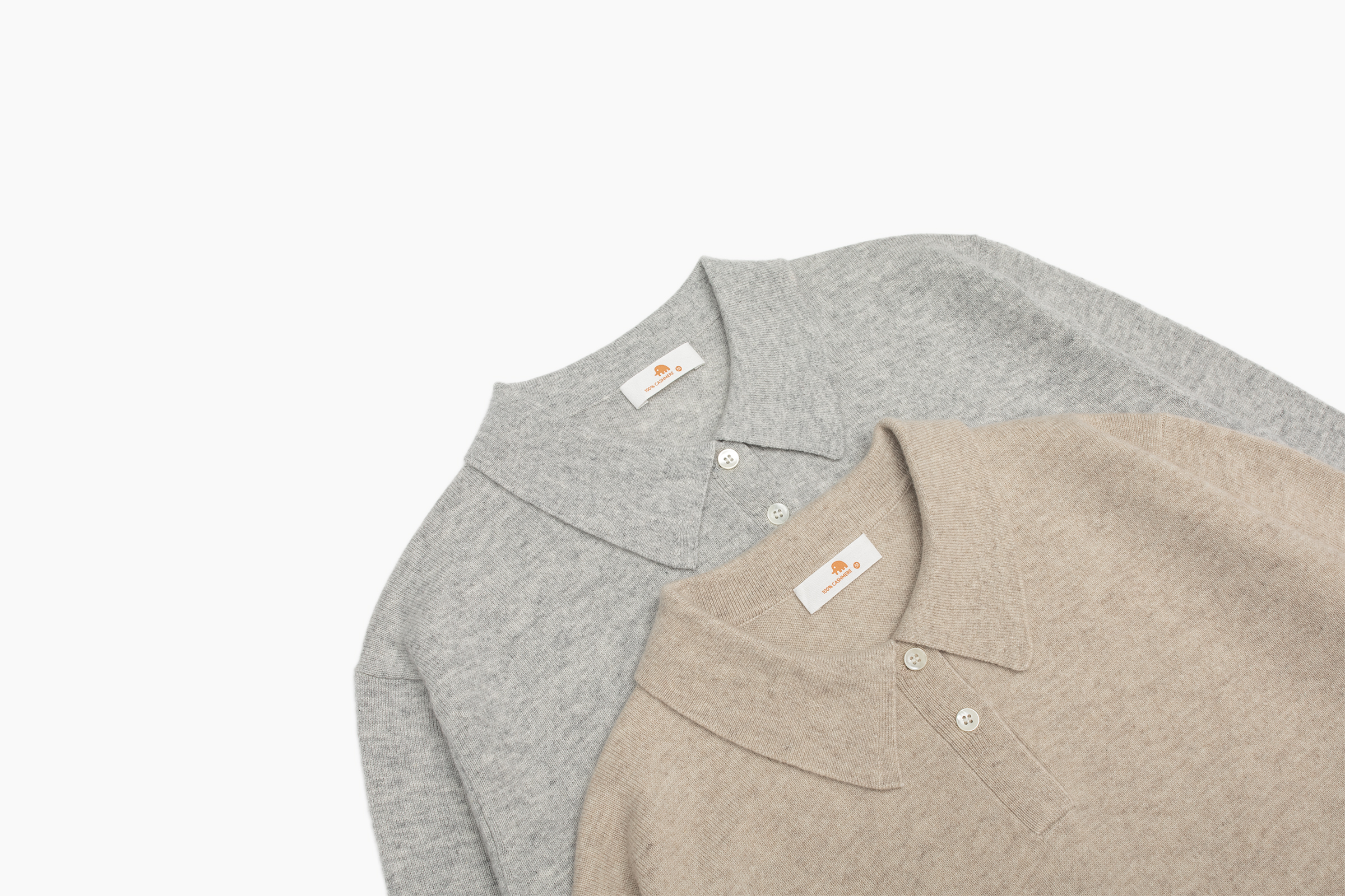 小金象 BABY CASHMERE 100% 女12针小山羊绒宽松薄款Polo领套头衫