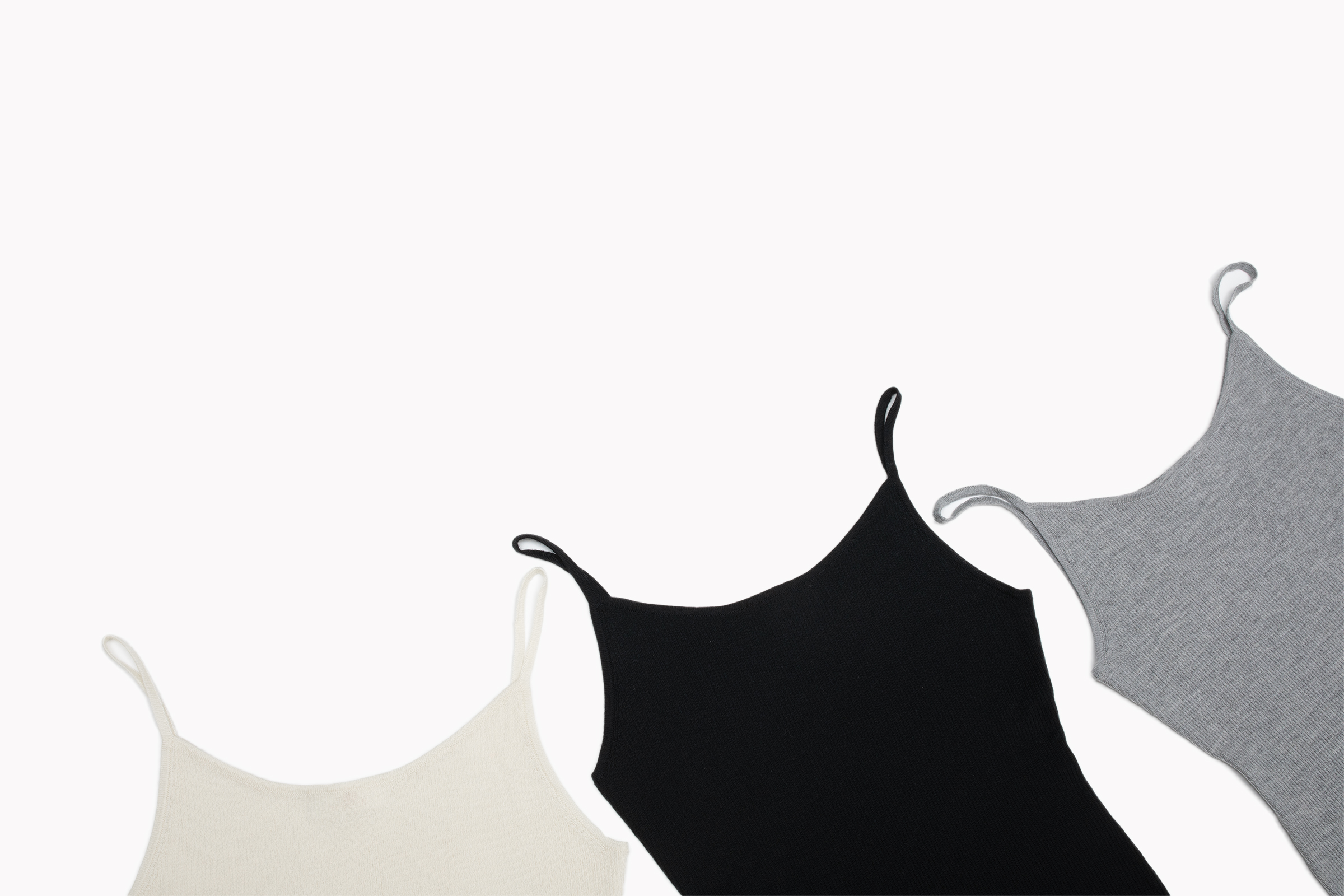 小金象 山羊绒100% 贴身收腰保暖打底2/48支精纺罗纹圆领小吊带衫