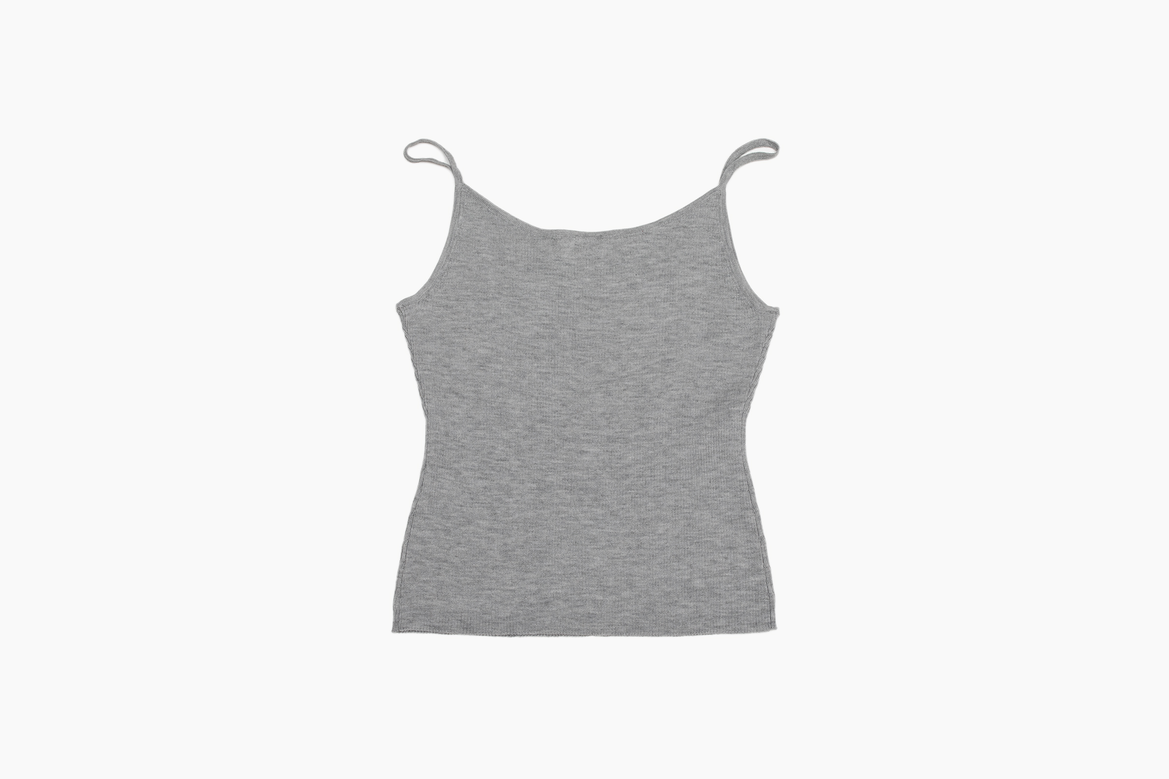 小金象 山羊绒100% 贴身收腰保暖打底2/48支精纺罗纹圆领小吊带衫