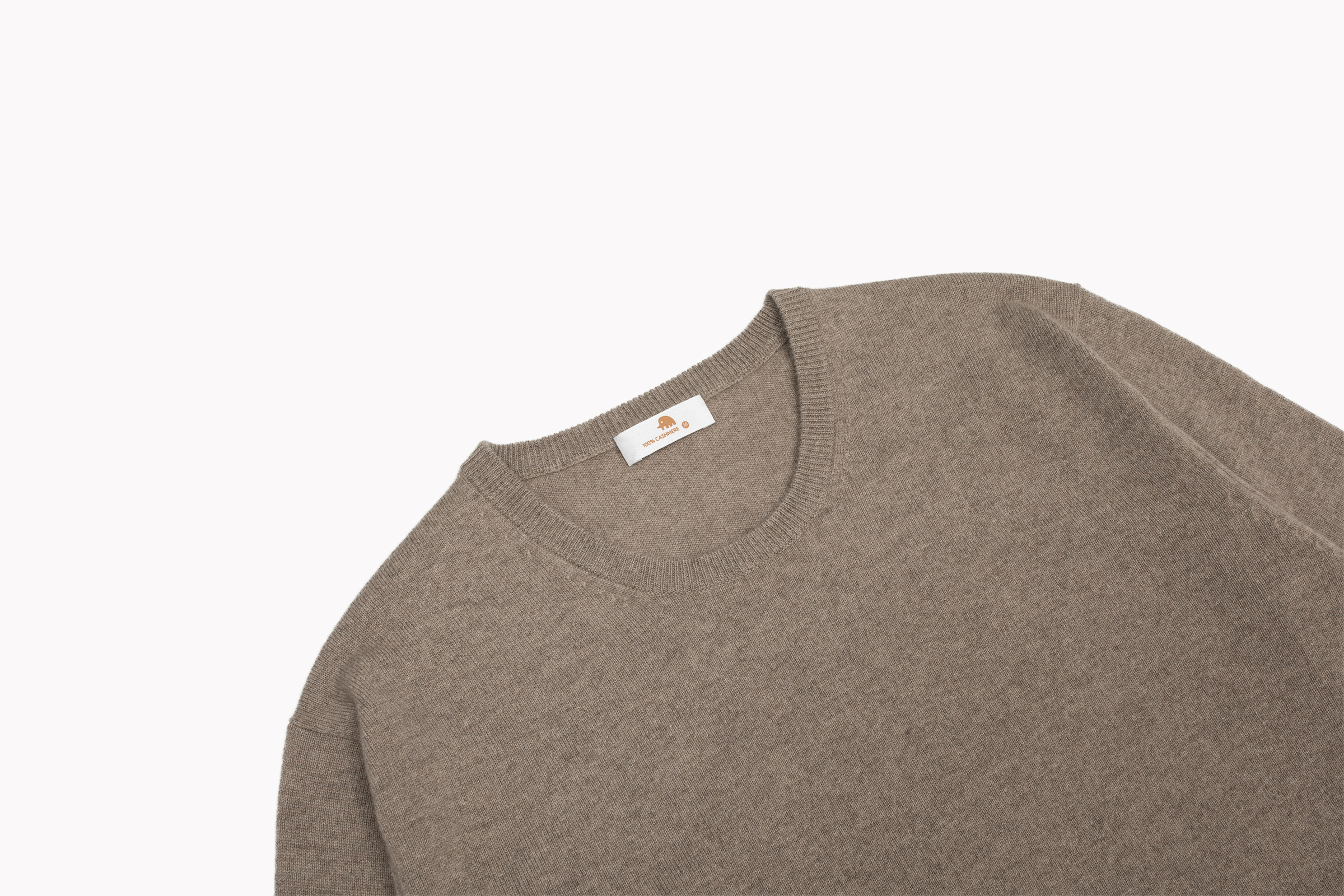 小金象 BABY CASHMERE 100% 男士小山羊绒基础通勤薄款圆领长袖衫