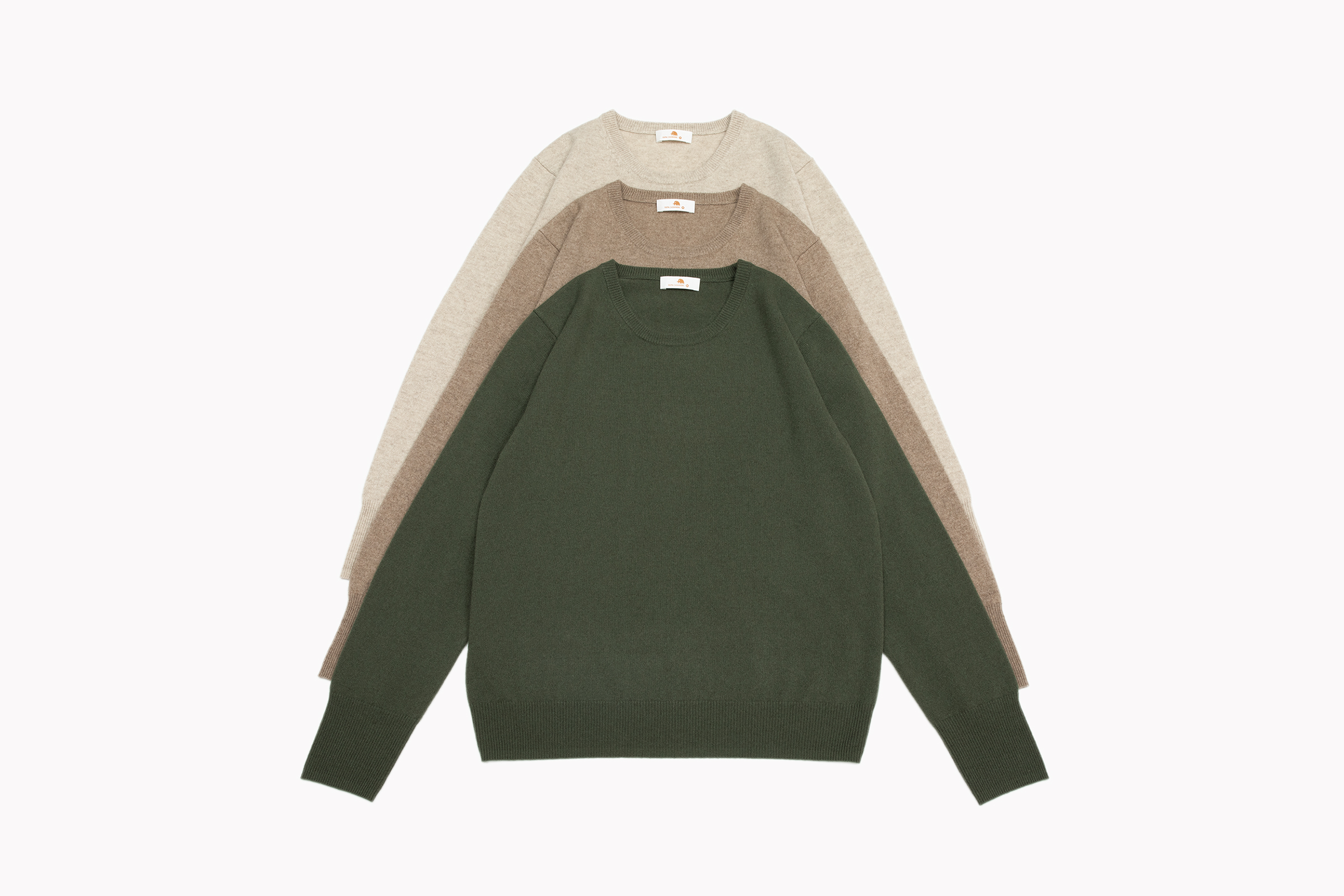 小金象 BABY CASHMERE 100% 女小山羊绒基础圆领薄款长袖套头衫