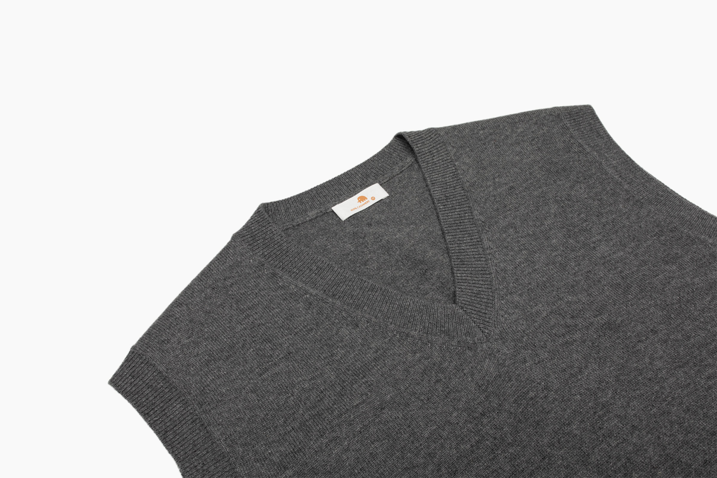 小金象 CASHMERE 100% 日常通勤男2/36支中厚加密V领保暖套头背心