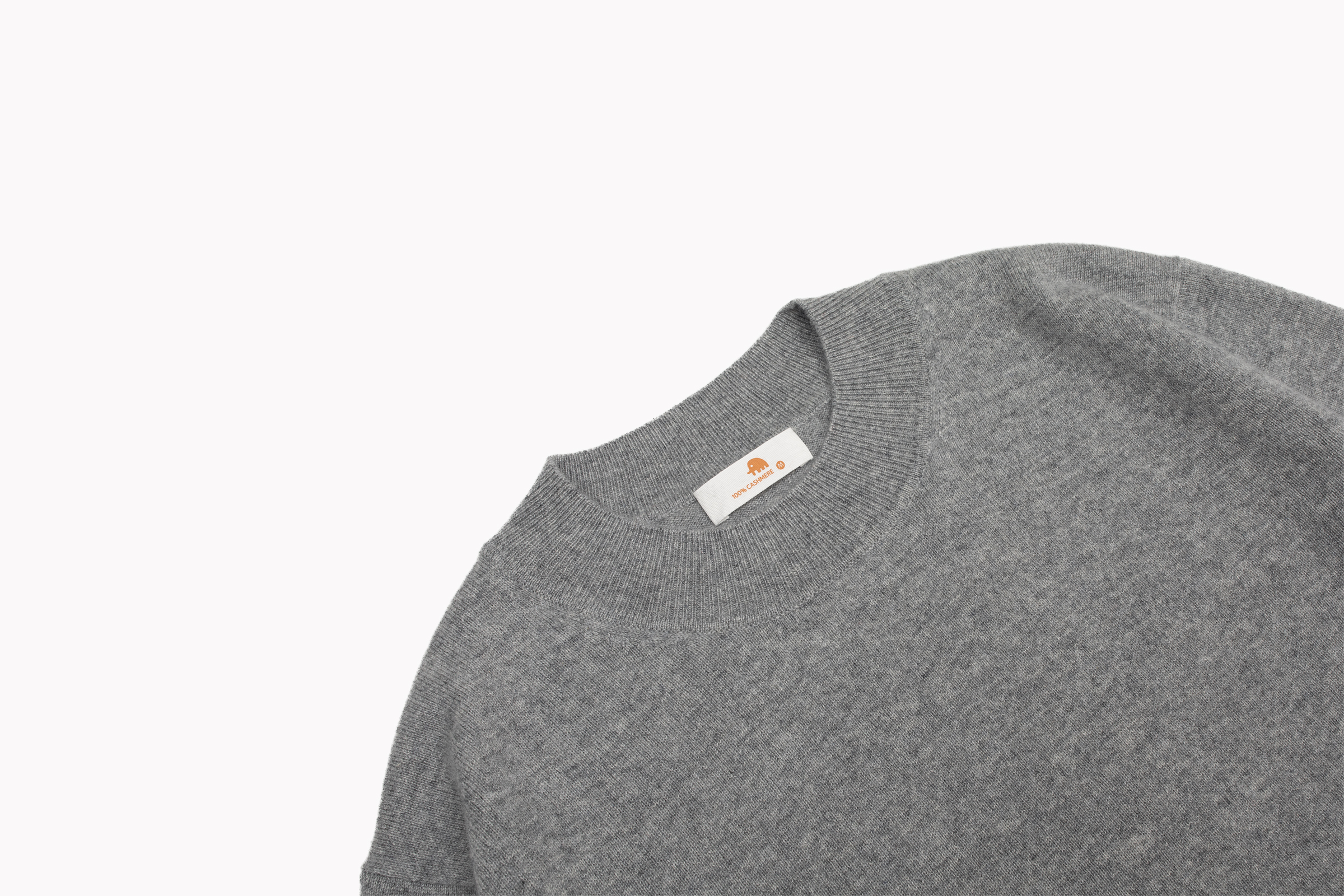 小金象 BABY CASHMERE 100% 男12针日常通勤小半高圆领保暖套头衫