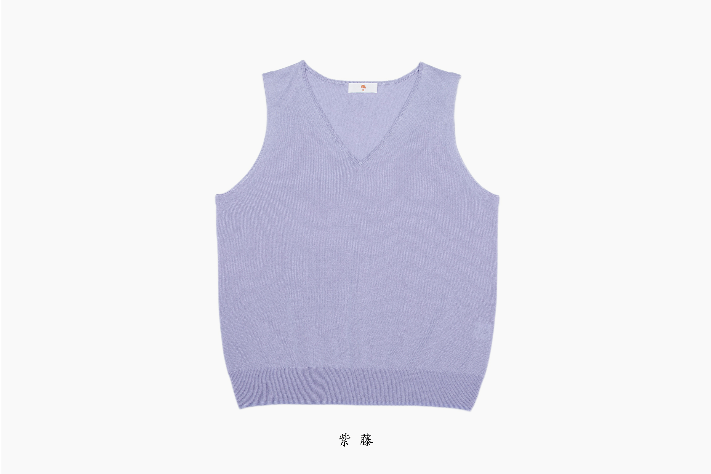 小金象 真丝85%山羊绒15% 春夏轻薄通勤宽松V领无袖背心套头衫