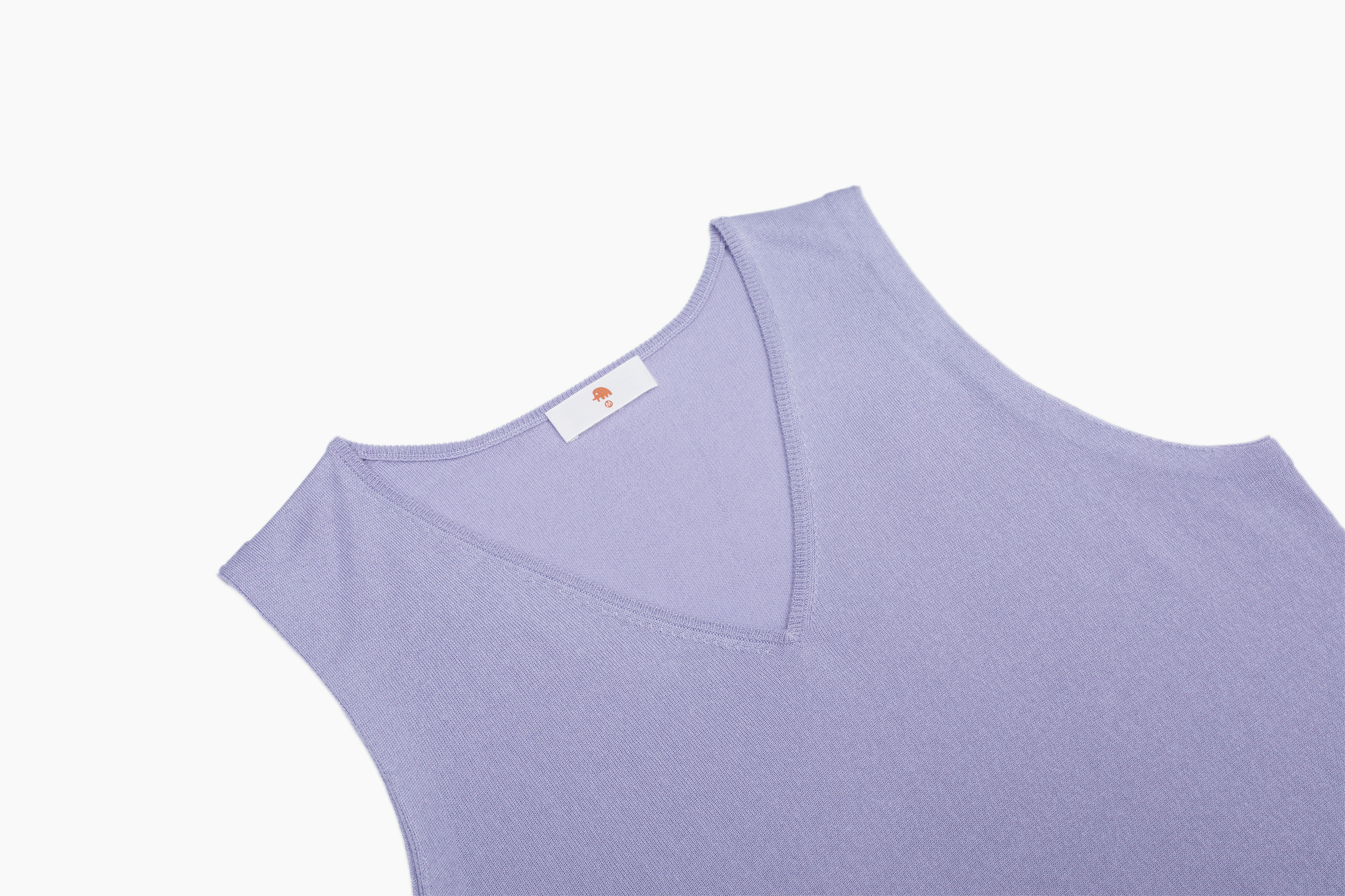 小金象 真丝85%山羊绒15% 春夏轻薄通勤宽松V领无袖背心套头衫