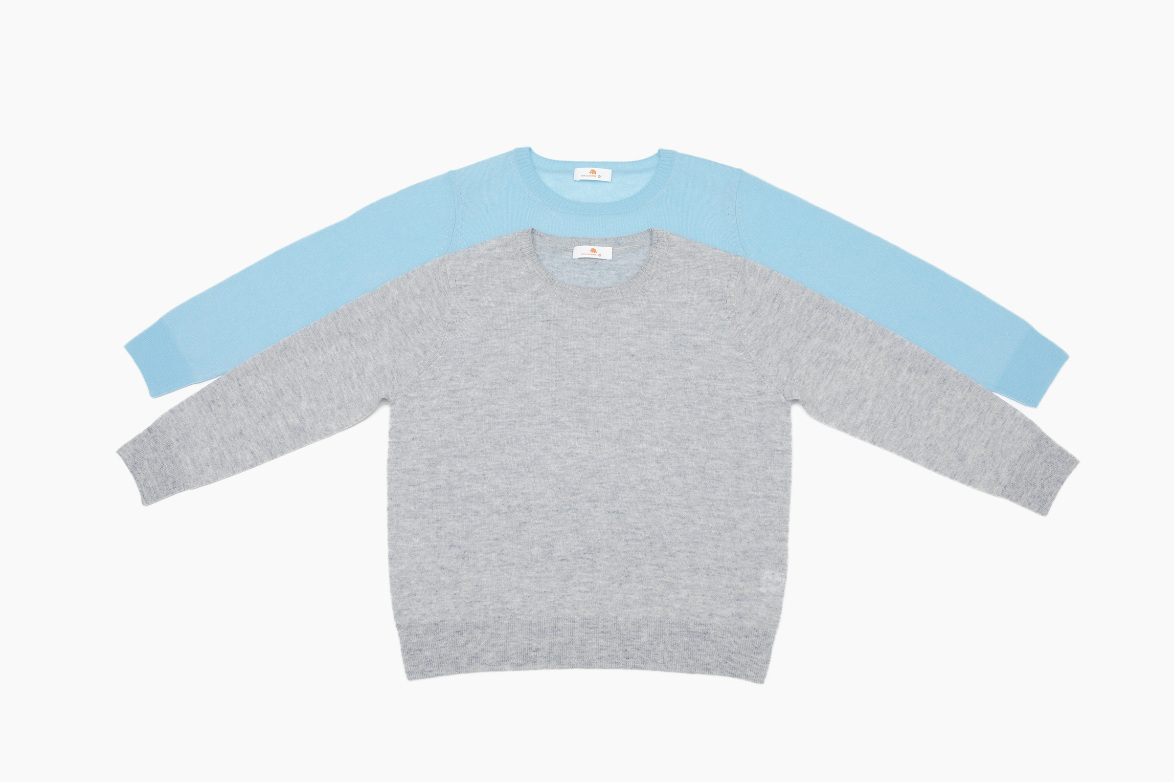 小金象 CASHMERE 100% 水溶羊绒女春秋薄款短款7分袖套头衫康赛妮