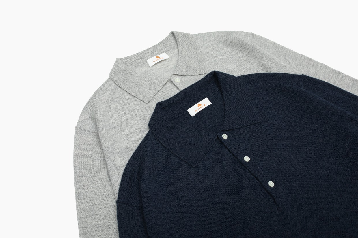 小金象 山羊绒 100% 精纺3/68支男春秋轻薄基础Polo领长袖套头衫