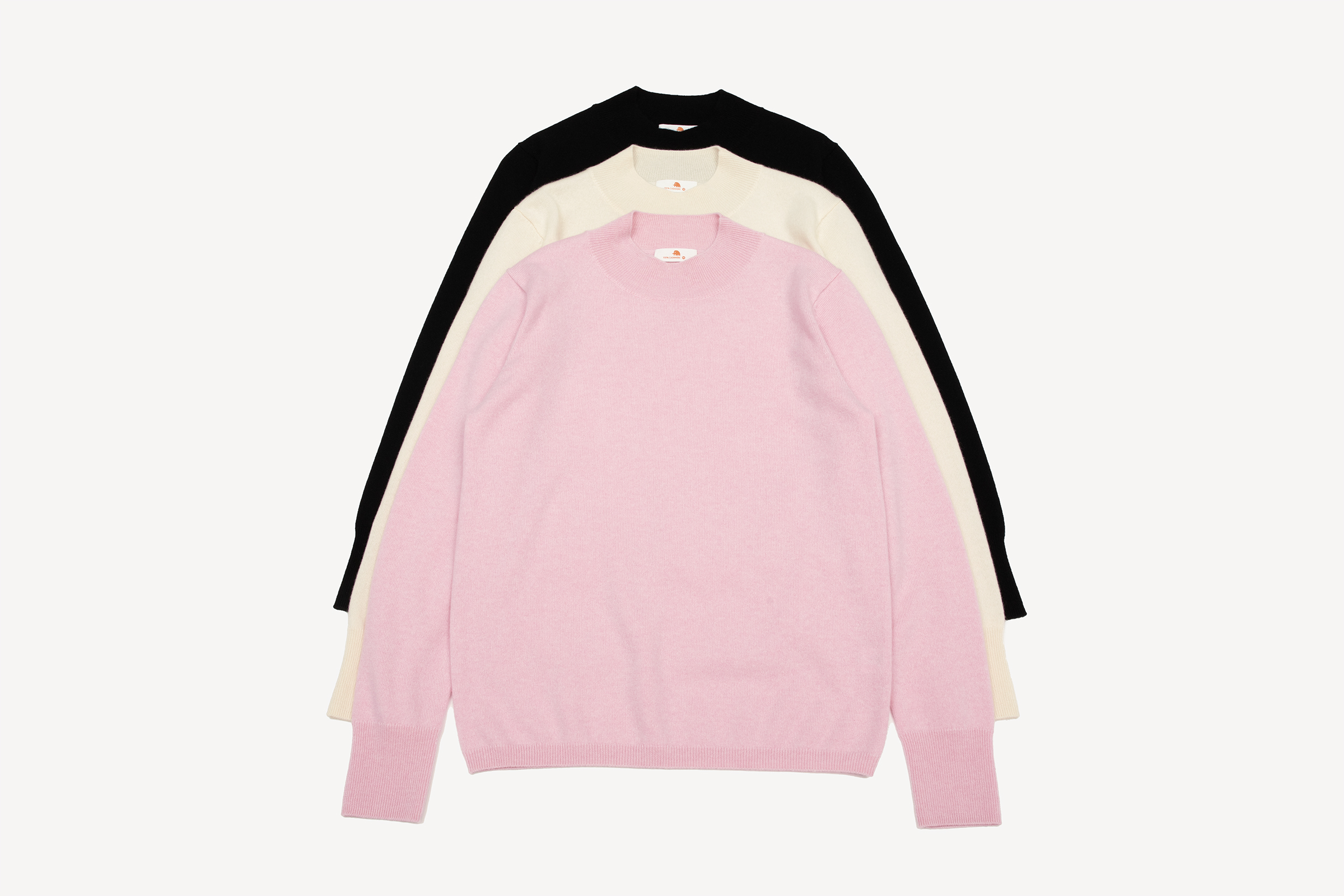 小金象 山羊绒100% 女12针薄款基础百搭通勤半高领长袖套头打底衫