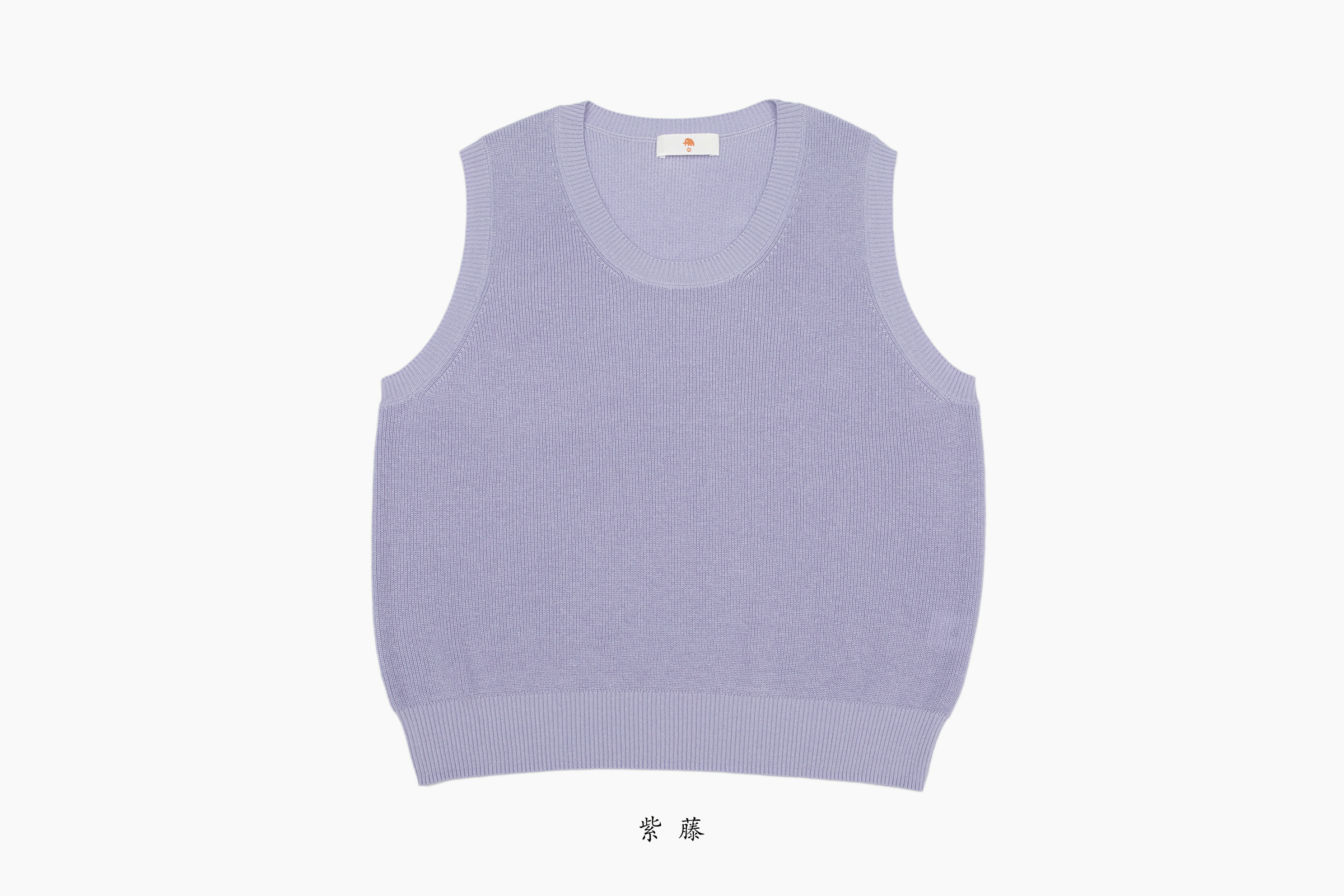 小金象 真丝85%山羊绒15% 春夏基础通勤元宝针低圆领无袖套头背心