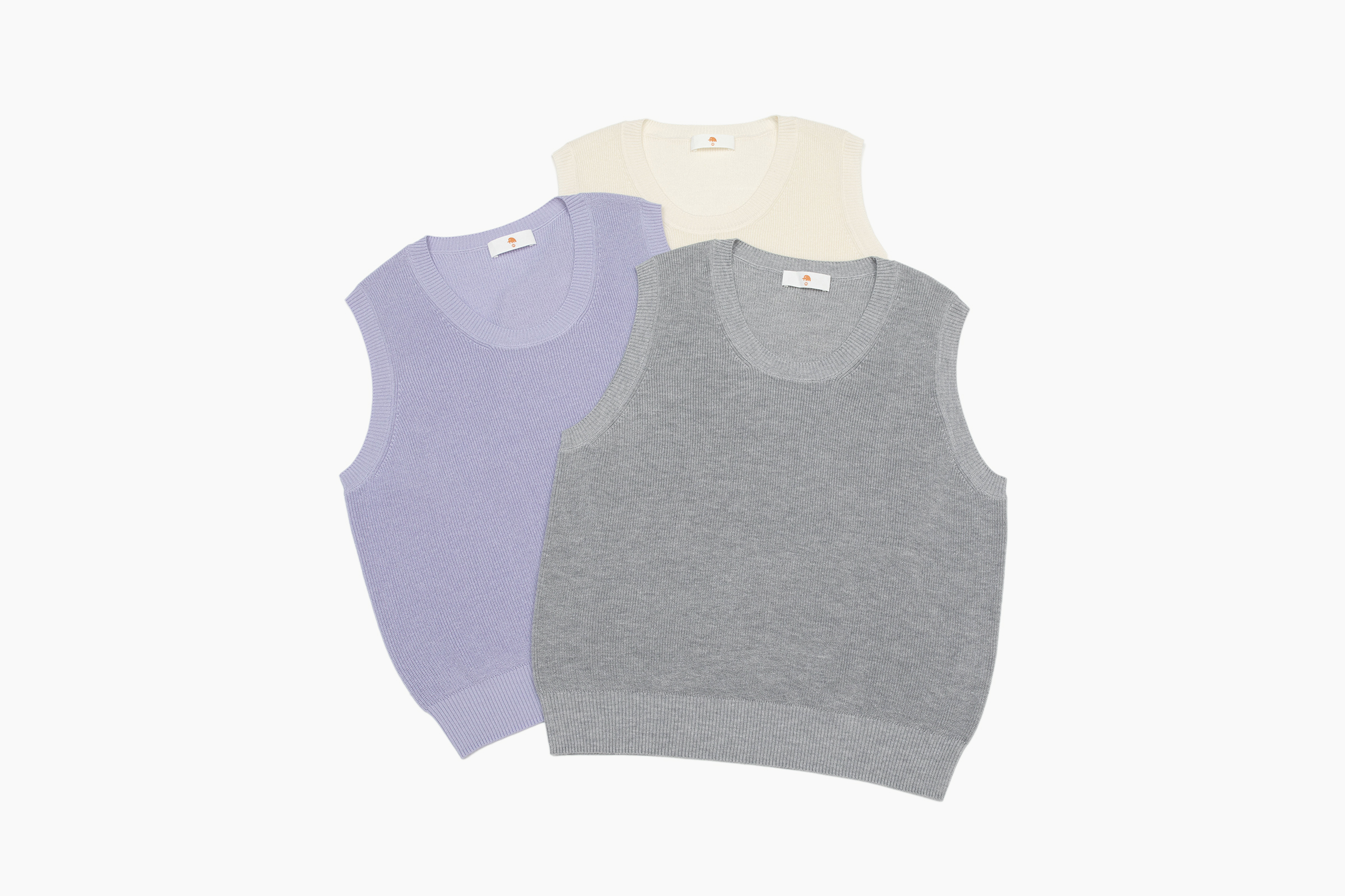 小金象 真丝85%山羊绒15% 春夏基础通勤元宝针低圆领无袖套头背心