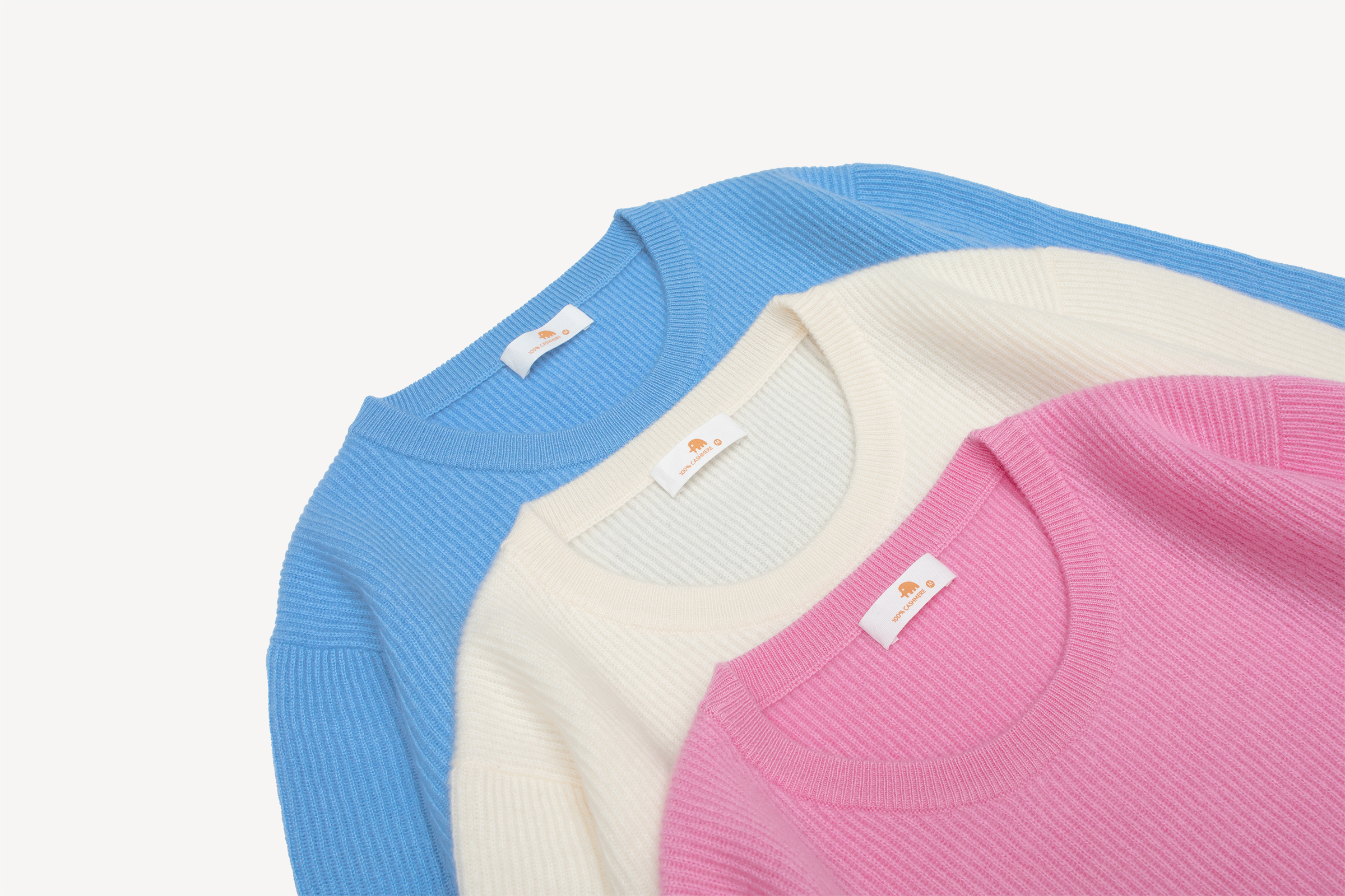 小金象 山羊绒100% 女基础通勤12针双元宝中厚圆领宽松长袖套头衫