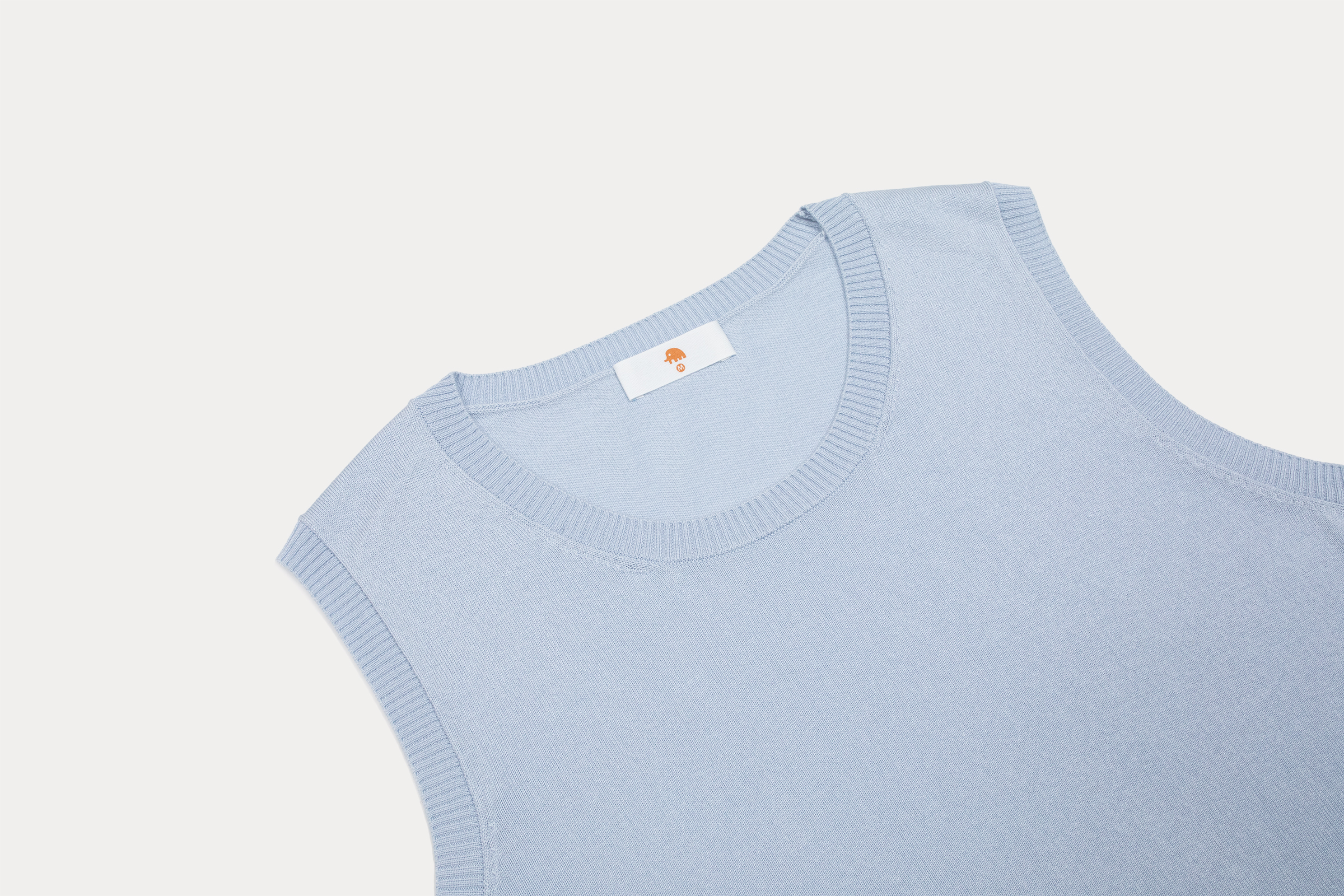 小金象 真丝85%山羊绒15% 春夏轻快百搭基础通勤圆领无袖套头背心