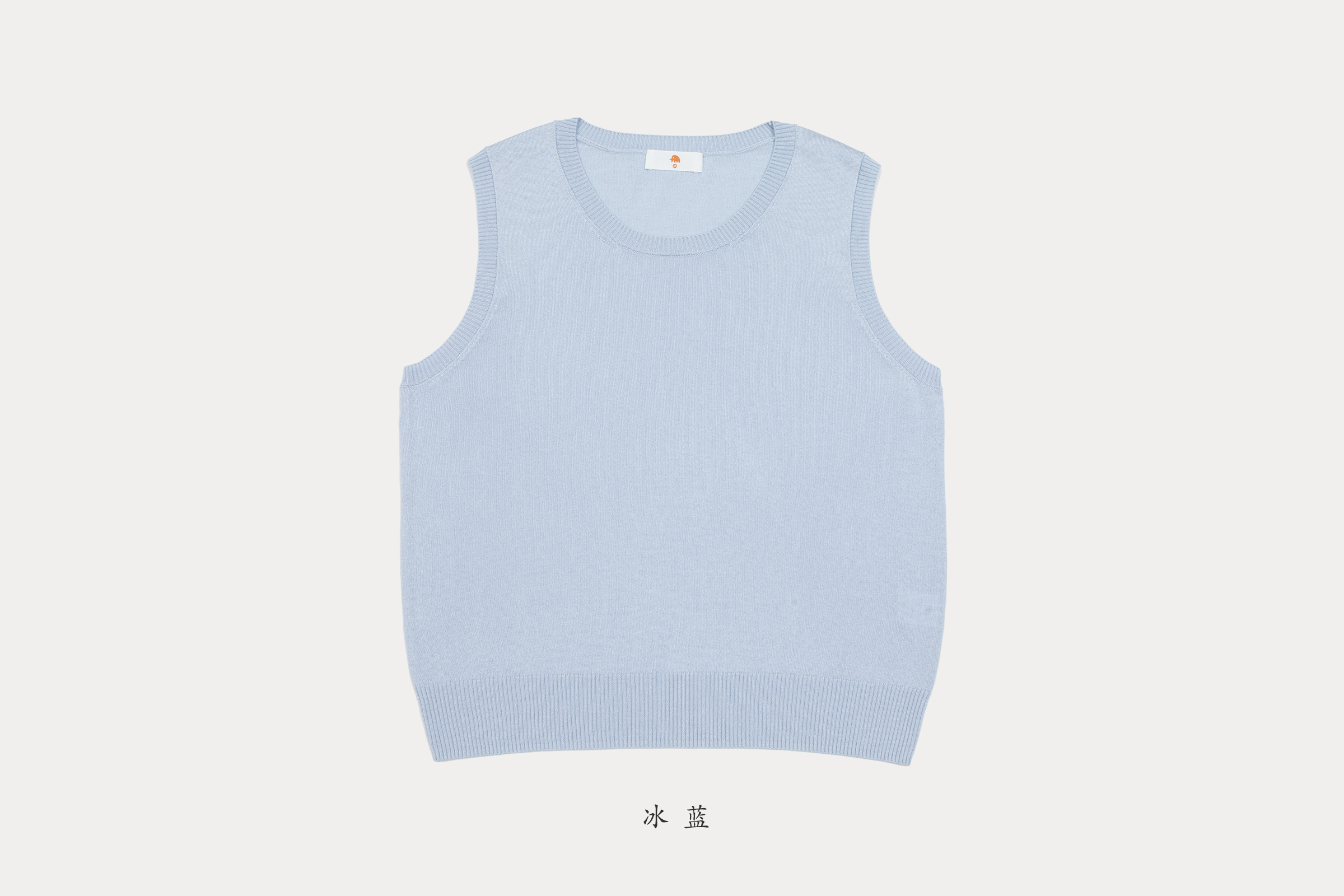 小金象 真丝85%山羊绒15% 春夏轻快百搭基础通勤圆领无袖套头背心