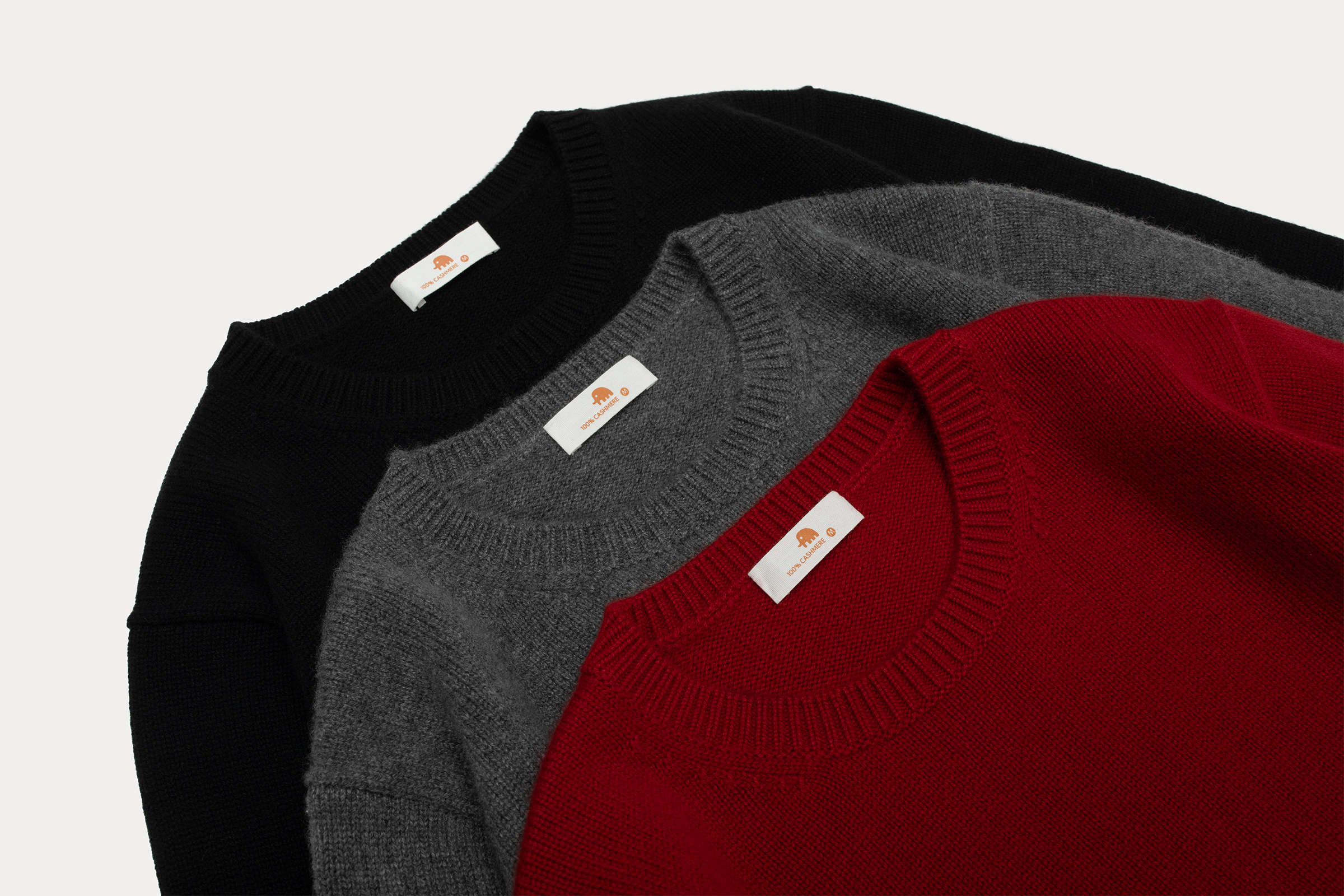 小金象 BABY CASHMERE 100% 女7针3根纱加厚基础通勤小圆领套头衫