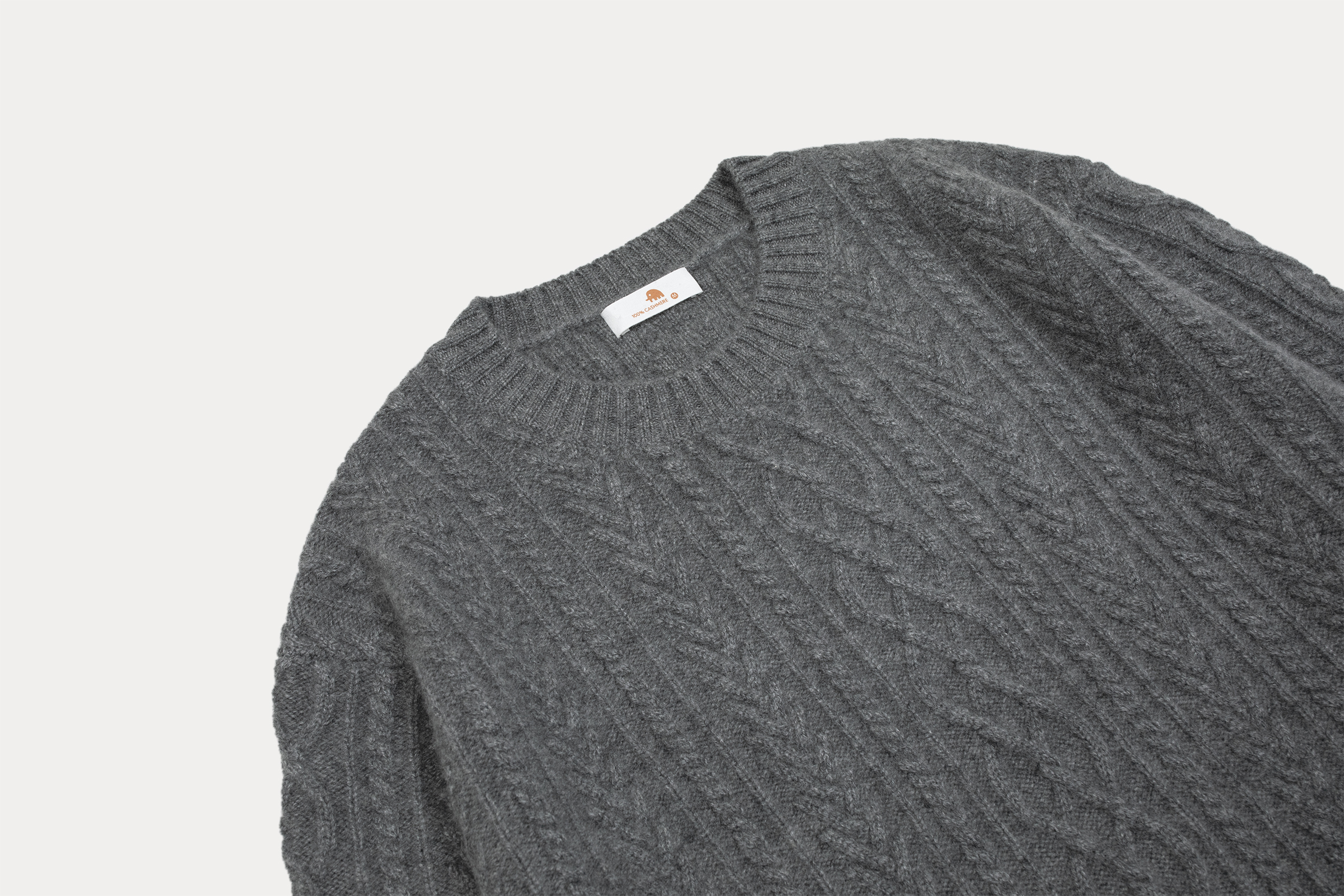 男7针3根2股26支圆领麻花套头衫