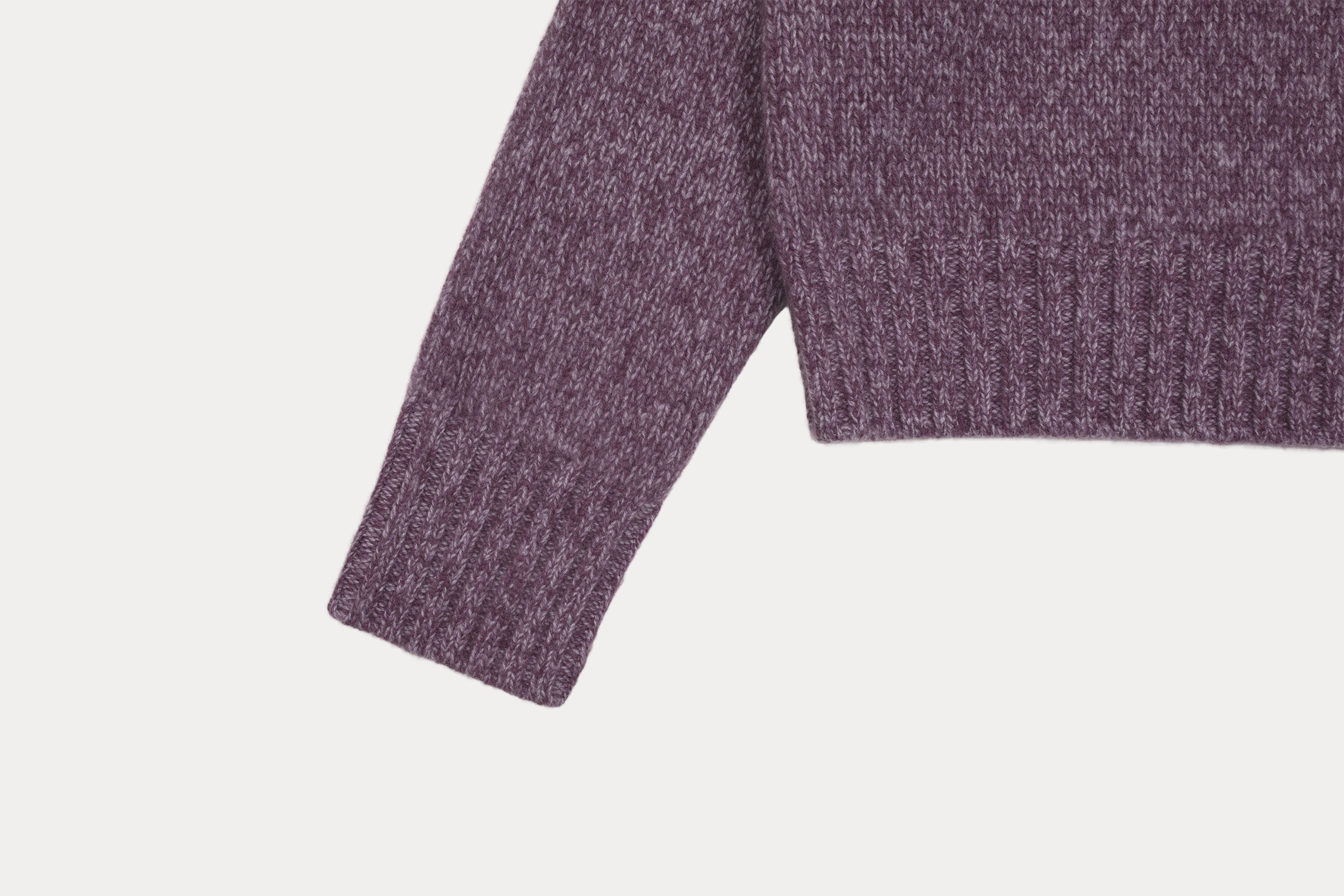 小金象 山羊绒100% 女加厚3针6股26支小V领马鞍肩短款长袖套头衫