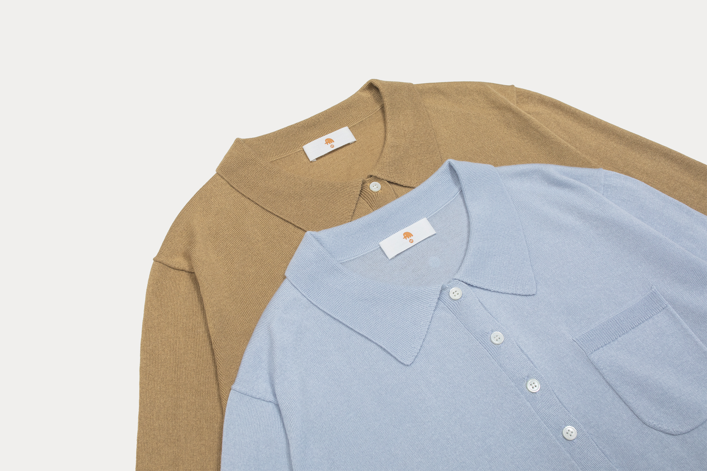 小金象 真丝85%山羊绒15%女春夏轻薄七分袖针织POLO领口袋套头衫