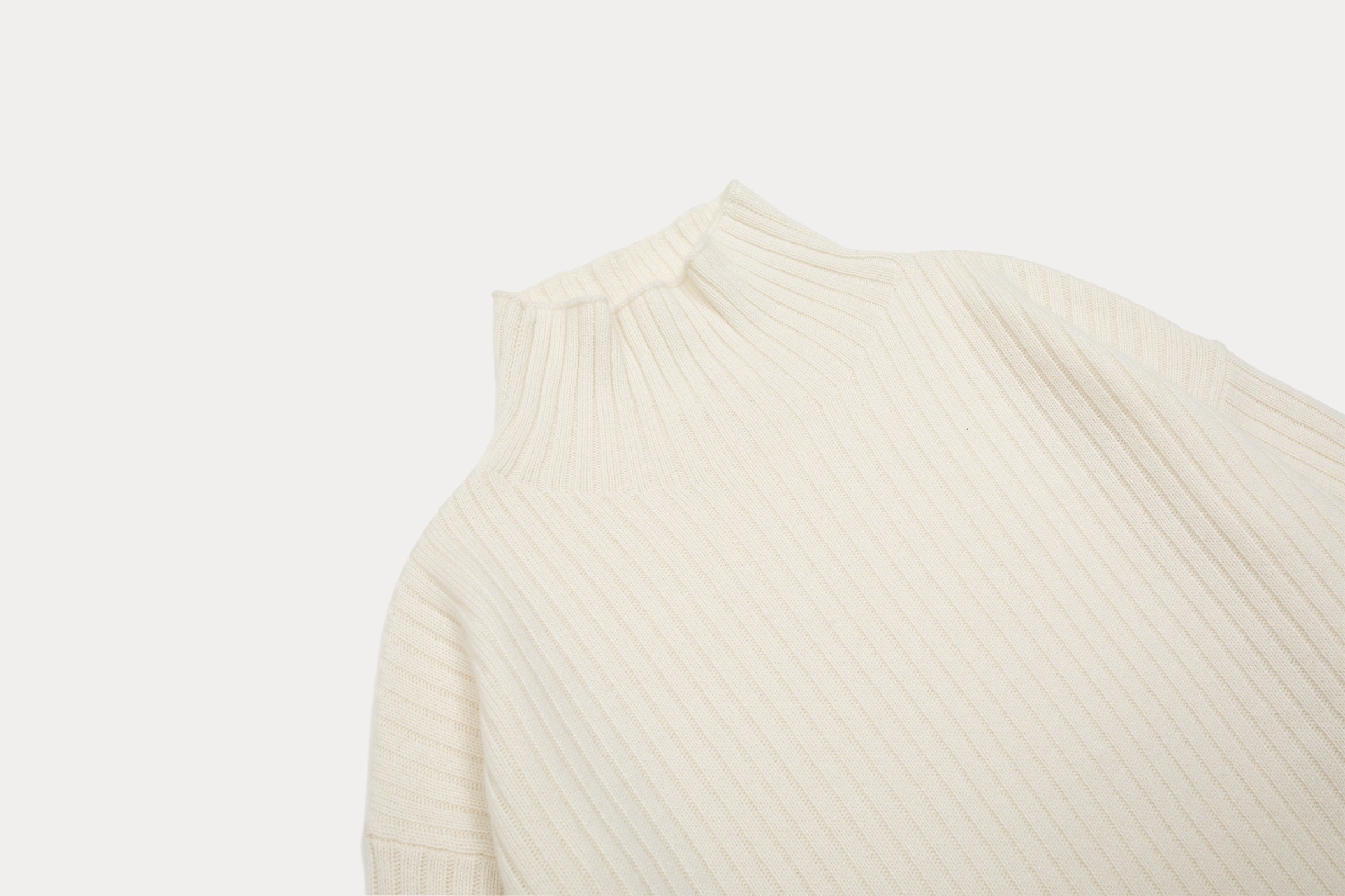 女9针2股26支2根3x1坑条堆堆领落肩袖套头衫