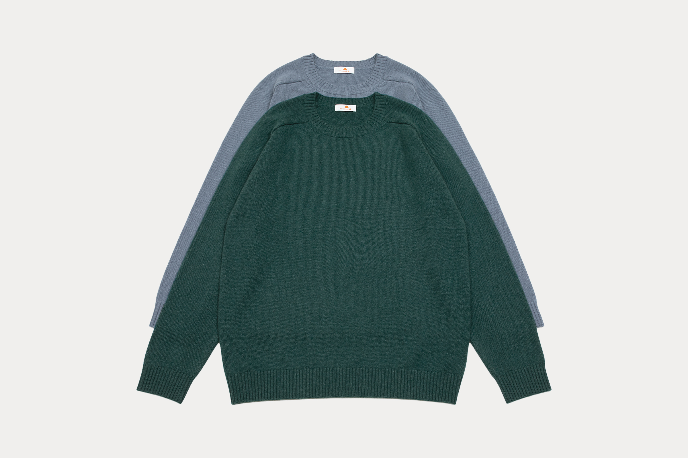 小金象 山羊绒100%保暖休闲通勤男9针加密中厚圆领马鞍肩长袖套衫